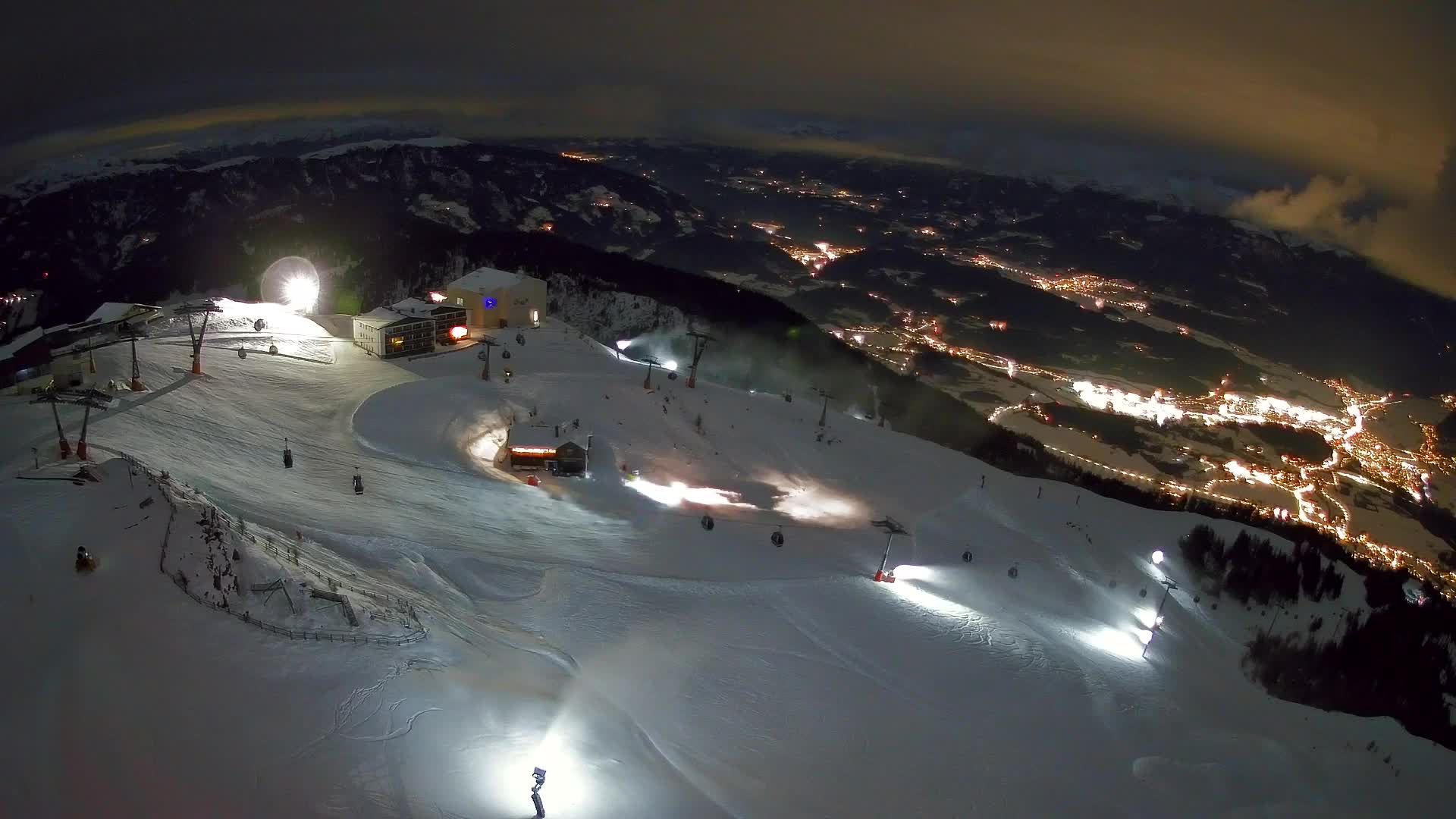 Kronplatz peak Ski resort | view to Bruneck