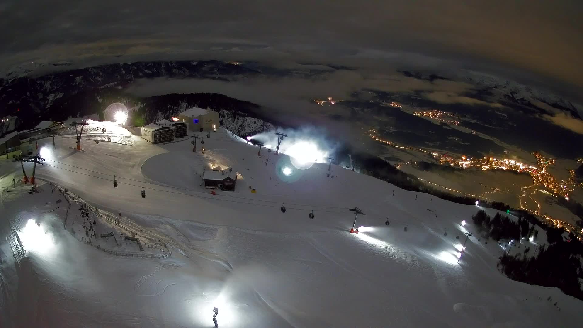 Kronplatz peak Ski resort | view to Bruneck