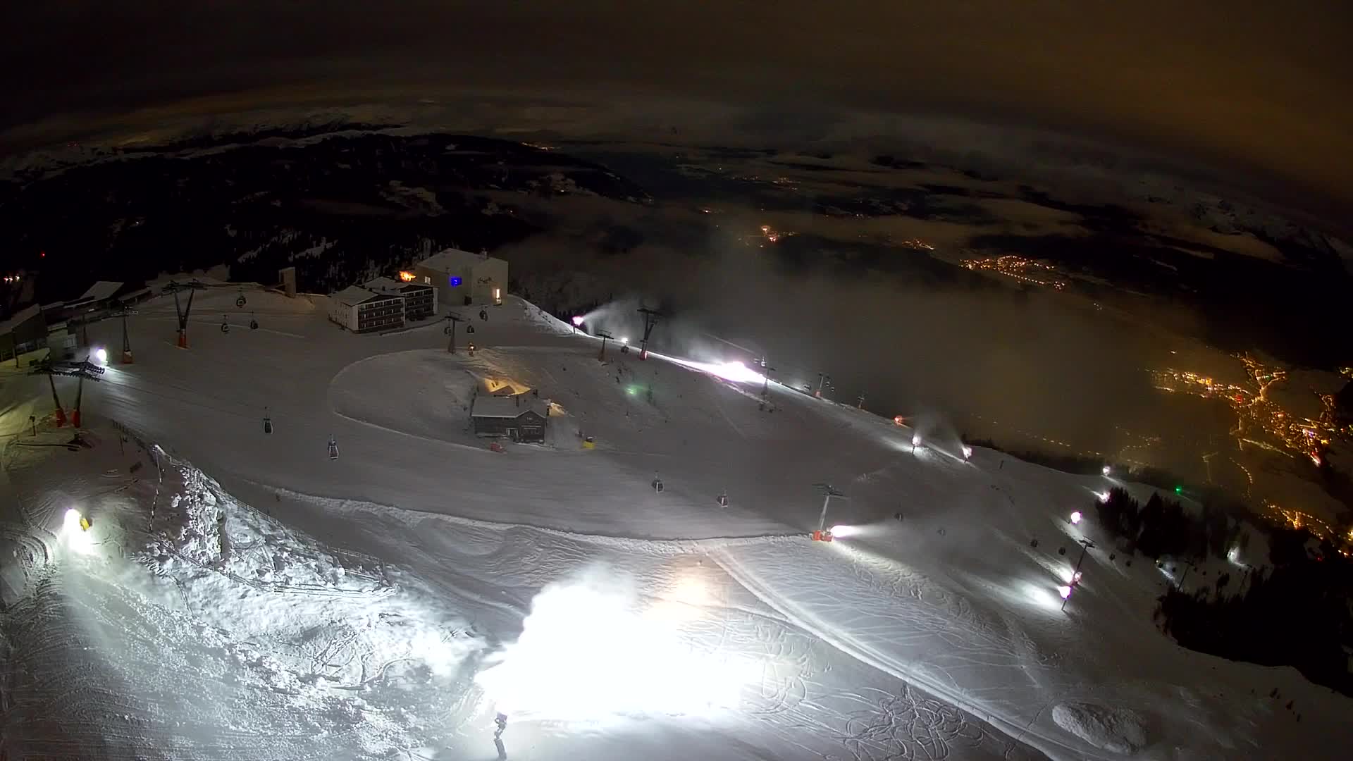 Station de ski Kronplatz sommet | vue sur Brunico