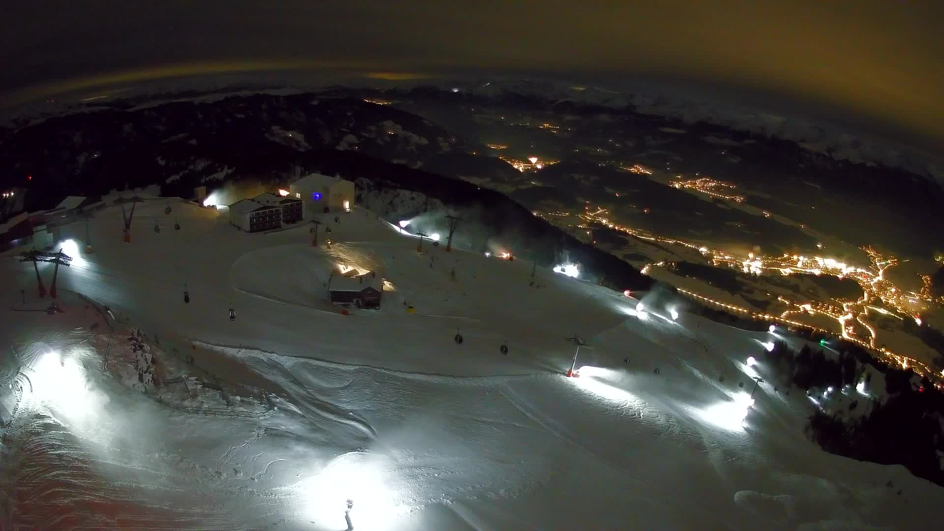 Station de ski Kronplatz sommet | vue sur Brunico