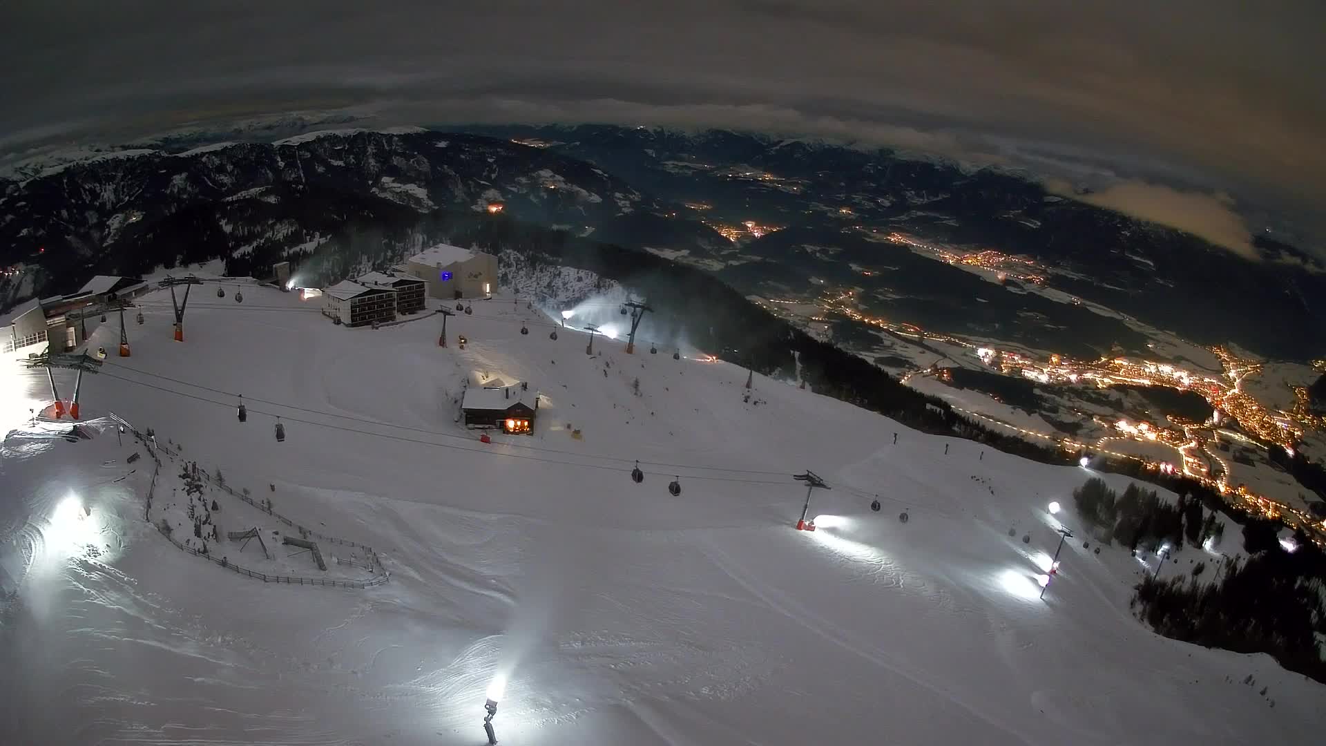 Kronplatz peak Ski resort | view to Bruneck