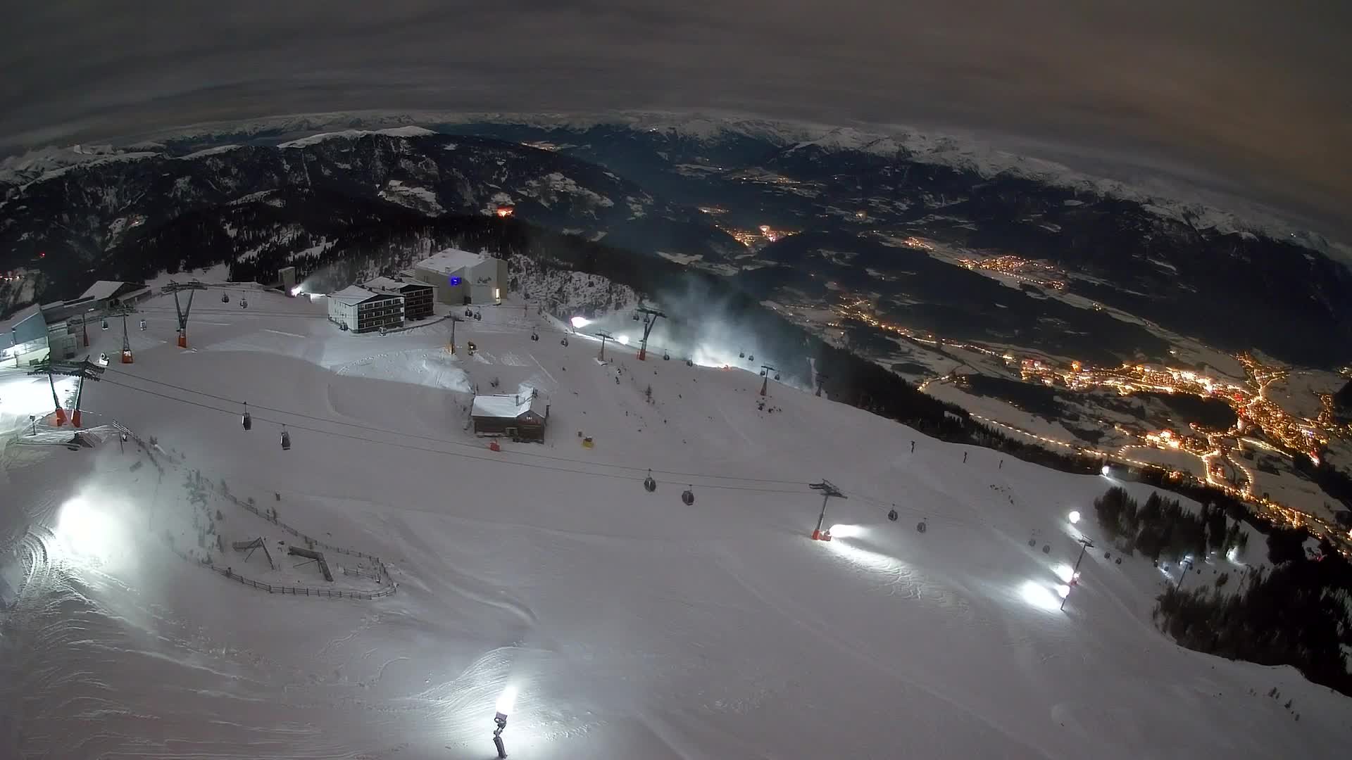 Kronplatz peak Ski resort | view to Bruneck