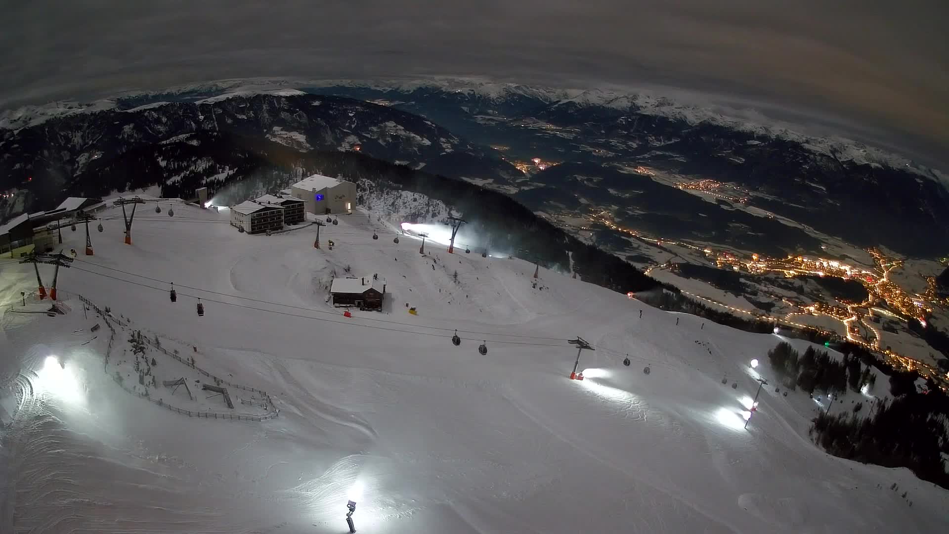 Kronplatz peak Ski resort | view to Bruneck