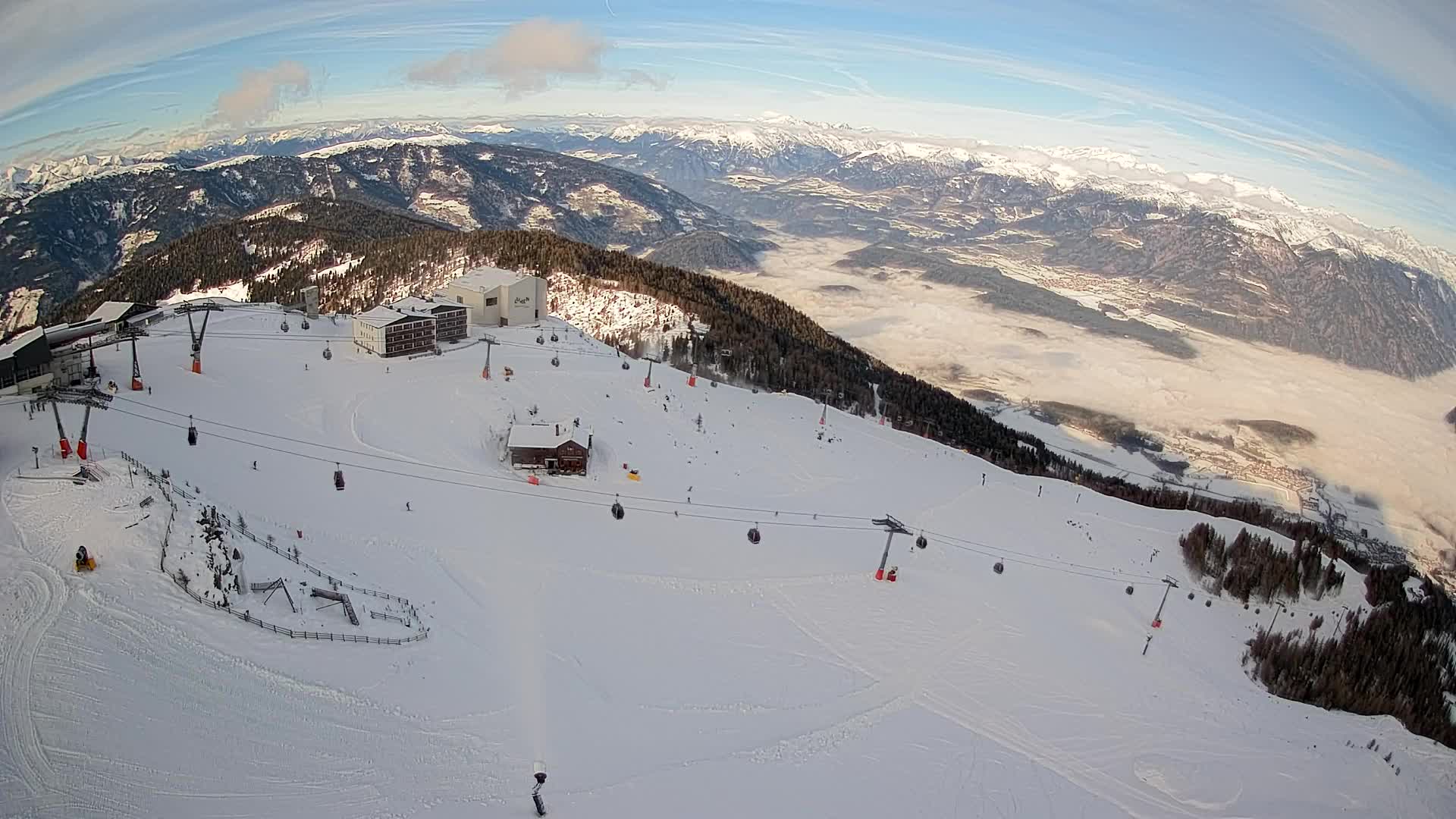 Smučišče Kronplatz – vrh | pogled na Bruneck