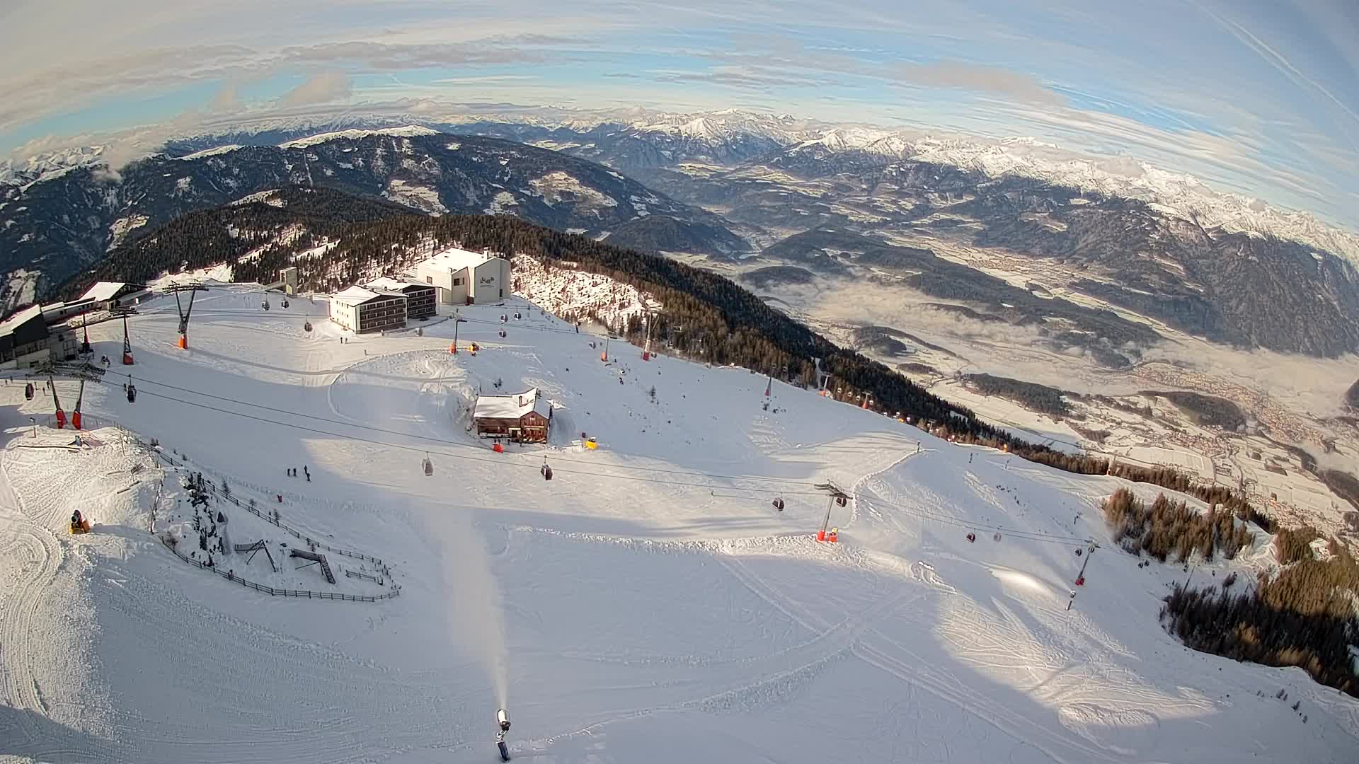 Smučišče Kronplatz – vrh | pogled na Bruneck