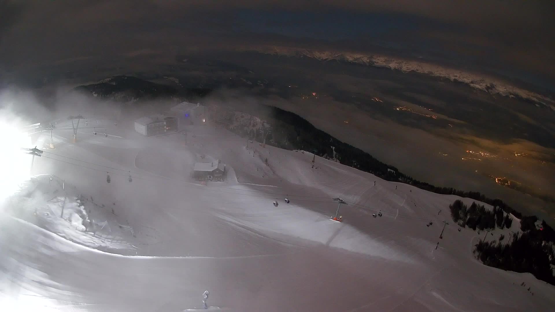 Skigebiet Kronplatz Gipfel | Blick auf Bruneck