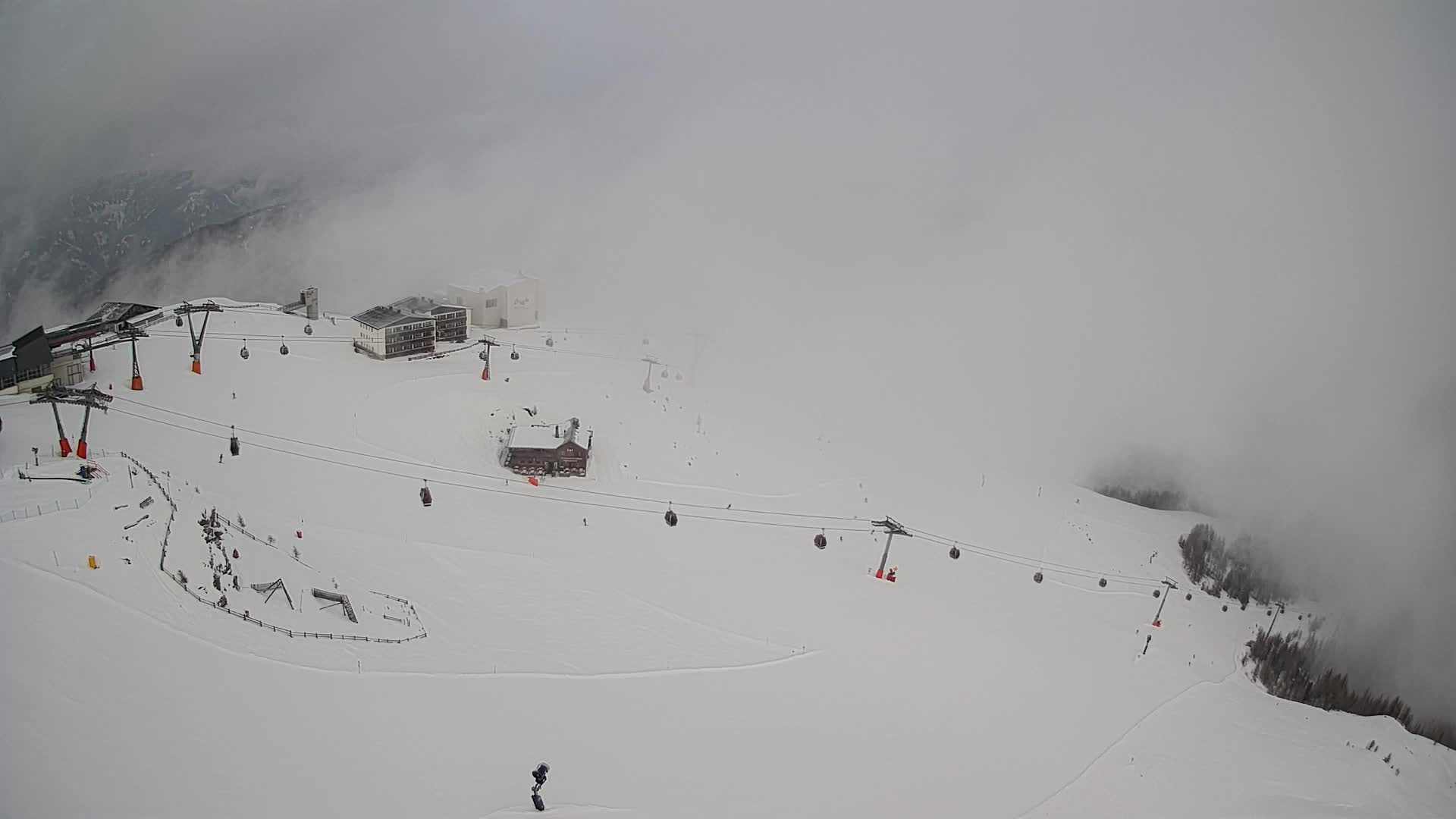 Kronplatz peak Ski resort | view to Bruneck