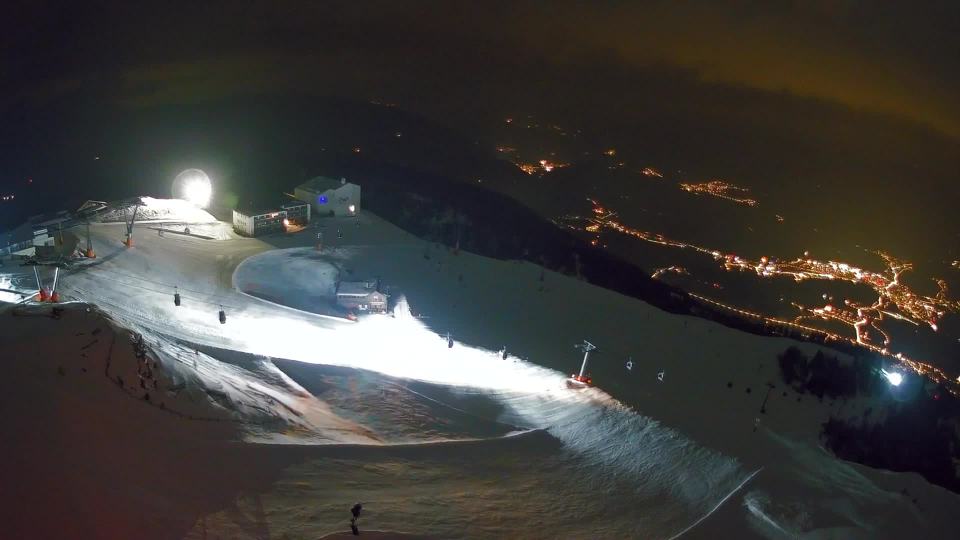 Station de ski Kronplatz sommet | vue sur Brunico
