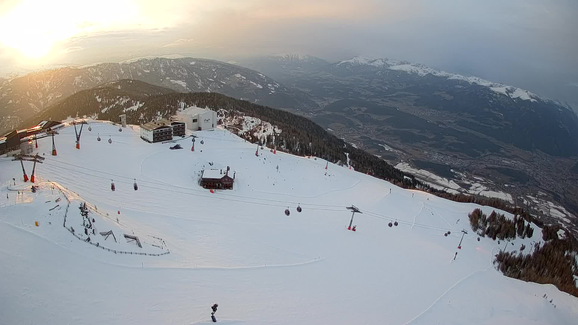 Kronplatz peak Ski resort | view to Bruneck