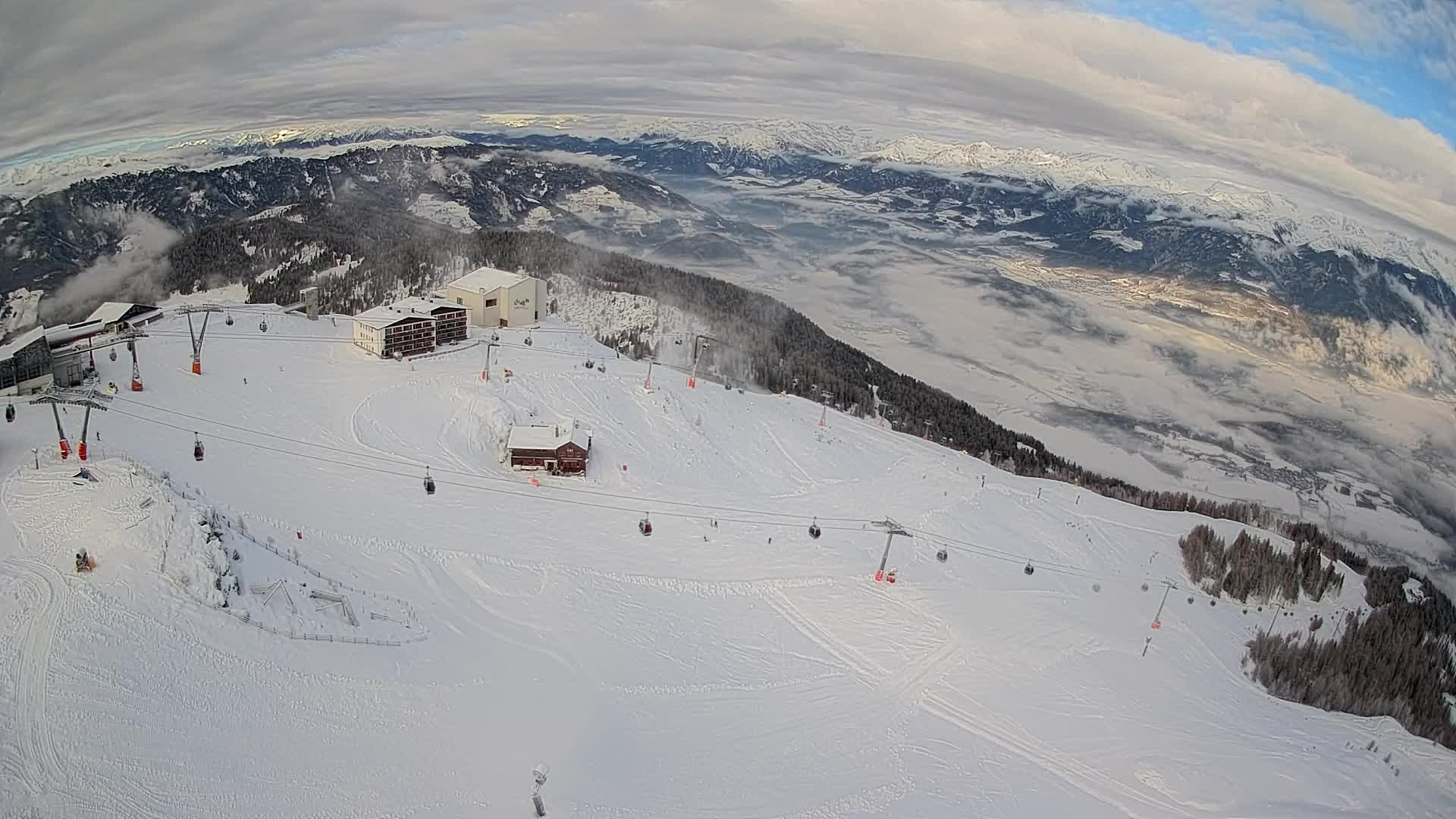 Smučišče Kronplatz – vrh | pogled na Bruneck