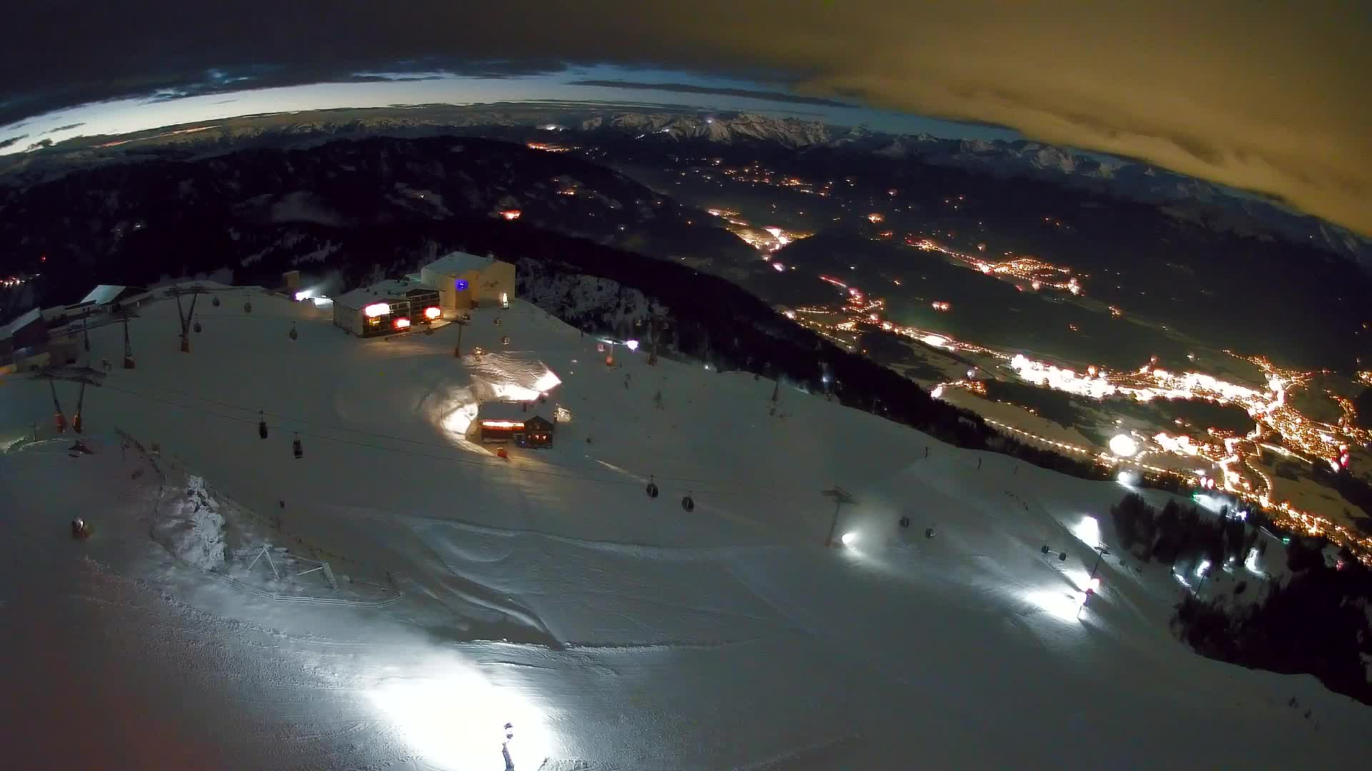 Kronplatz peak Ski resort | view to Bruneck