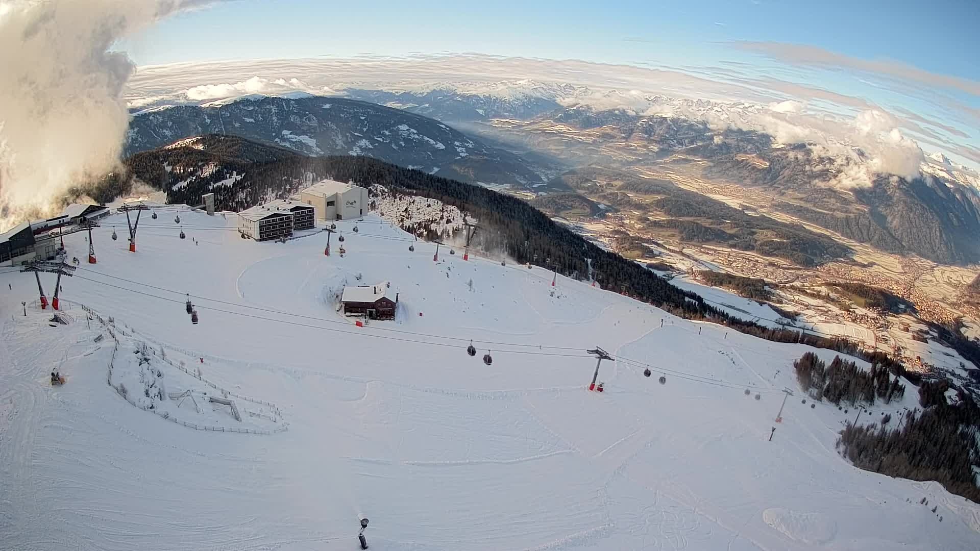 Smučišče Kronplatz – vrh | pogled na Bruneck