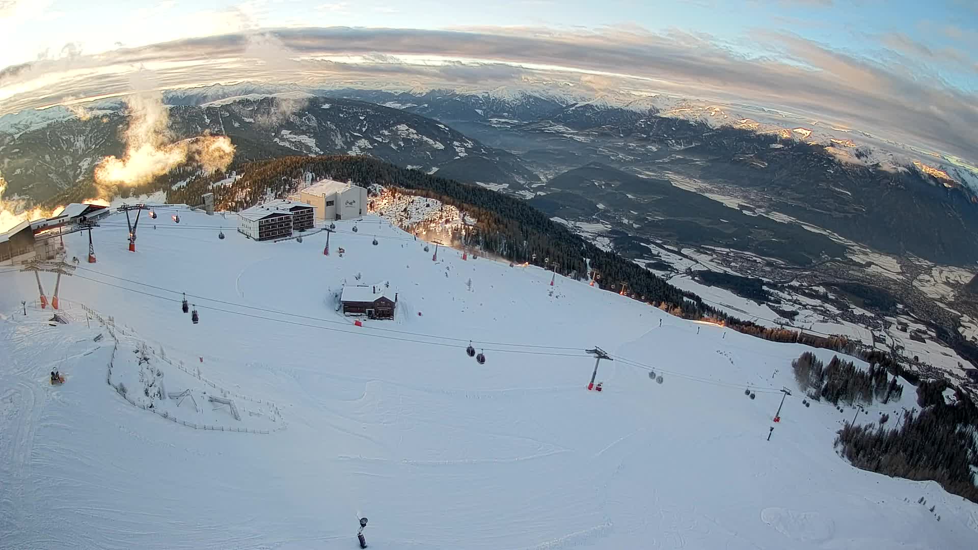 Smučišče Kronplatz – vrh | pogled na Bruneck