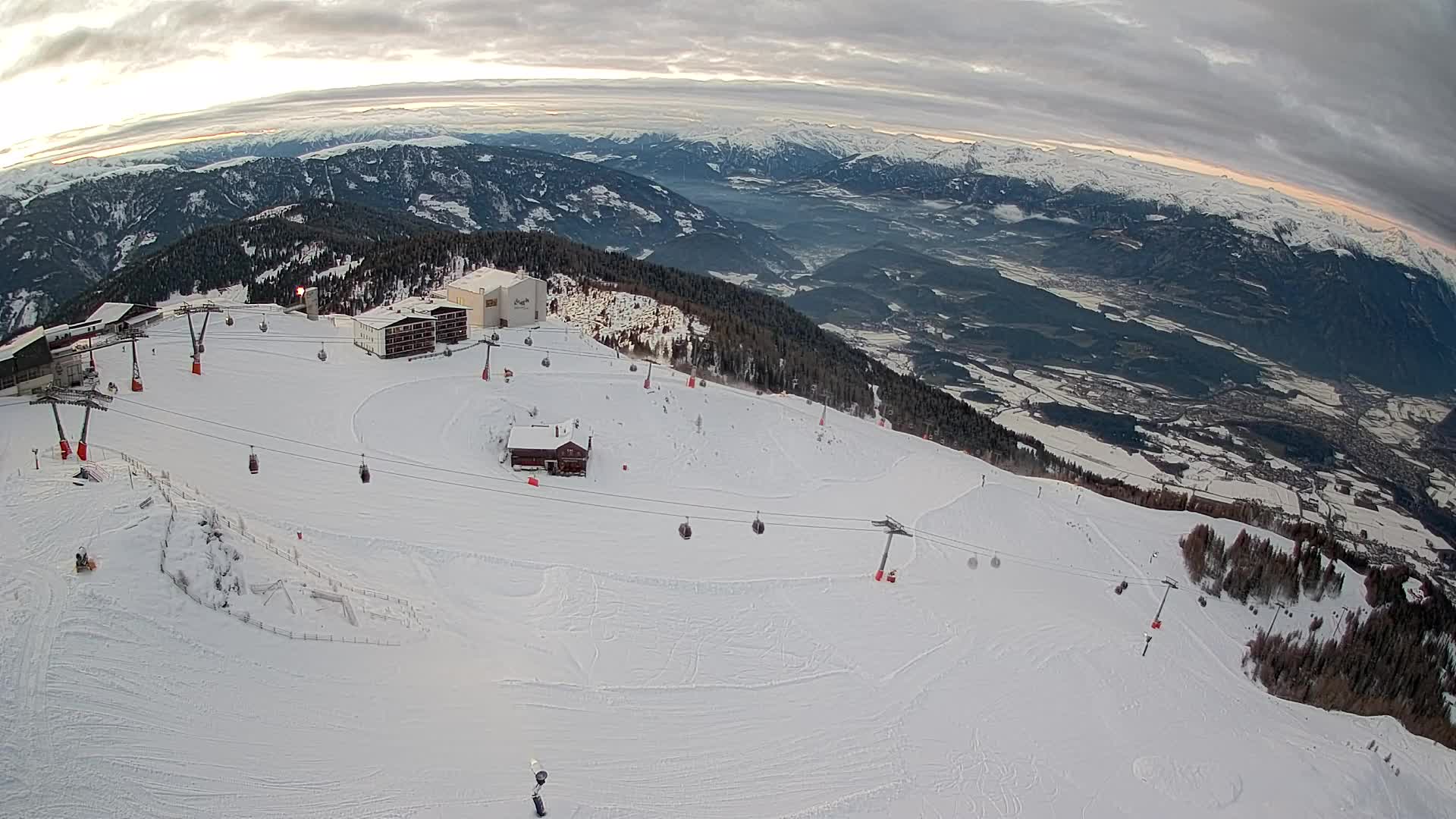 Kronplatz peak Ski resort | view to Bruneck