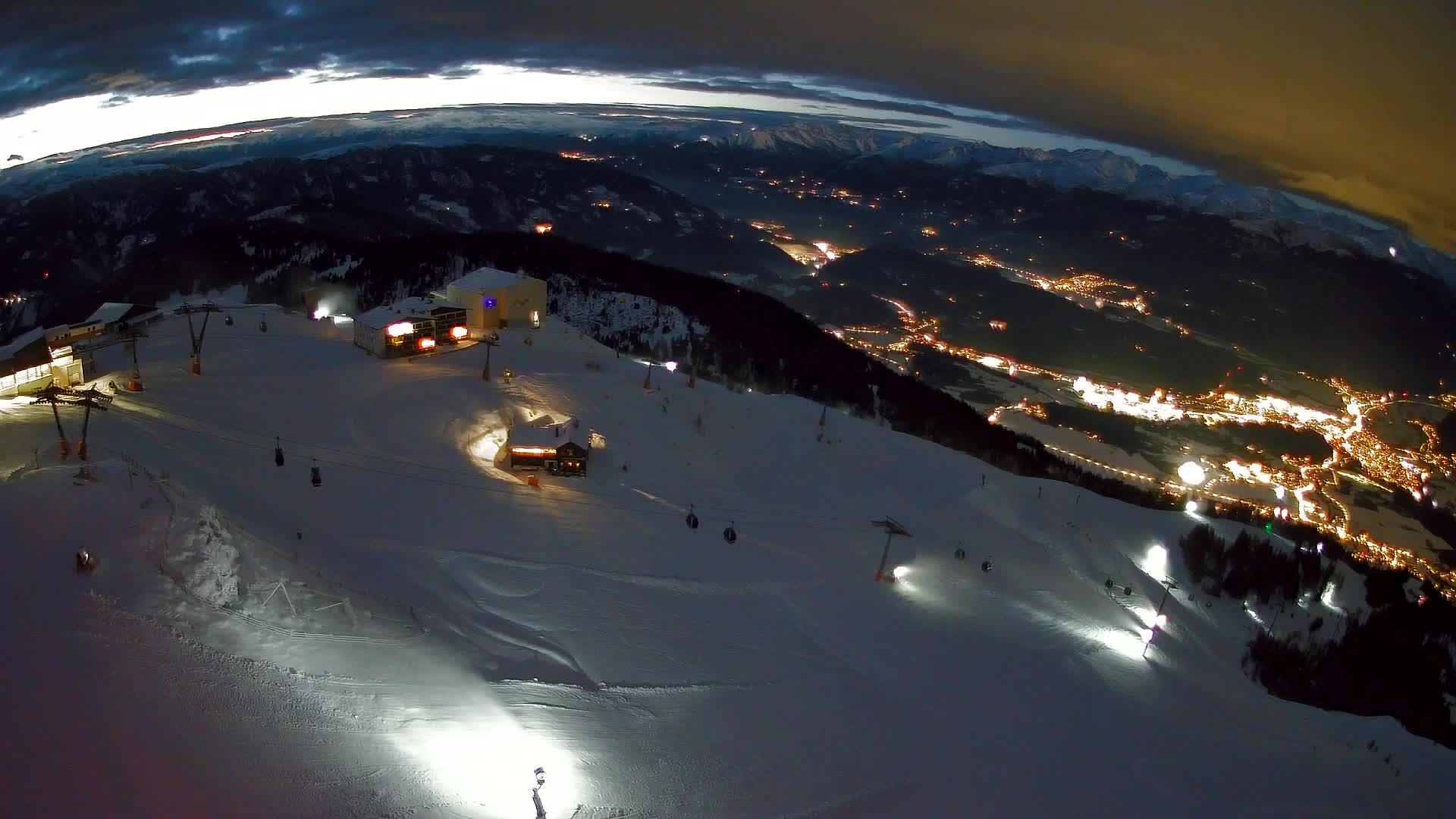 Kronplatz peak Ski resort | view to Bruneck
