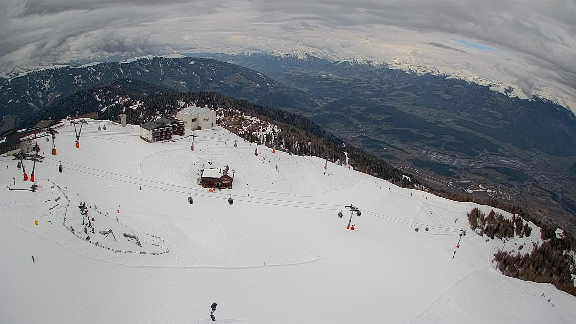 Kronplatz peak Ski resort | view to Bruneck