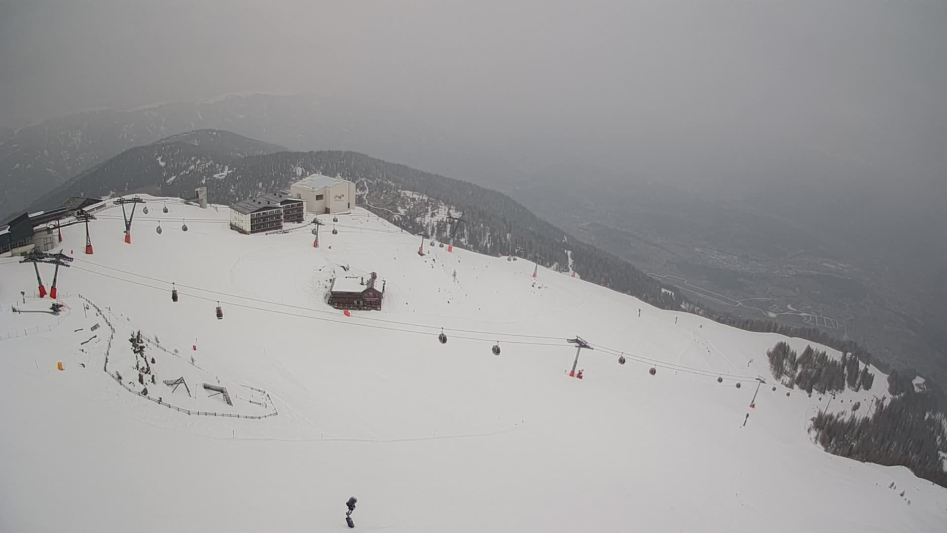 Skigebiet Kronplatz Gipfel | Blick auf Bruneck