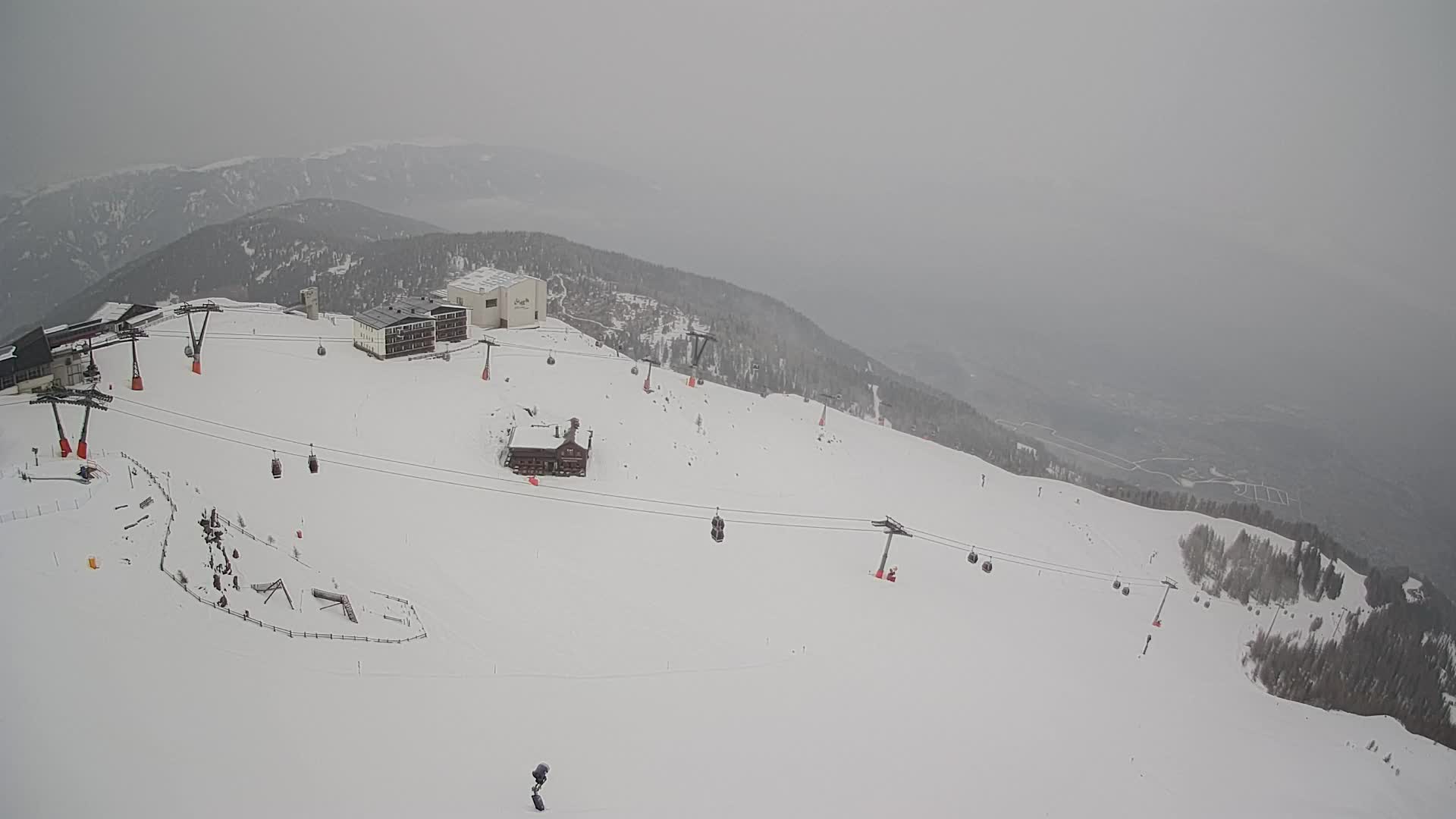Skigebiet Kronplatz Gipfel | Blick auf Bruneck