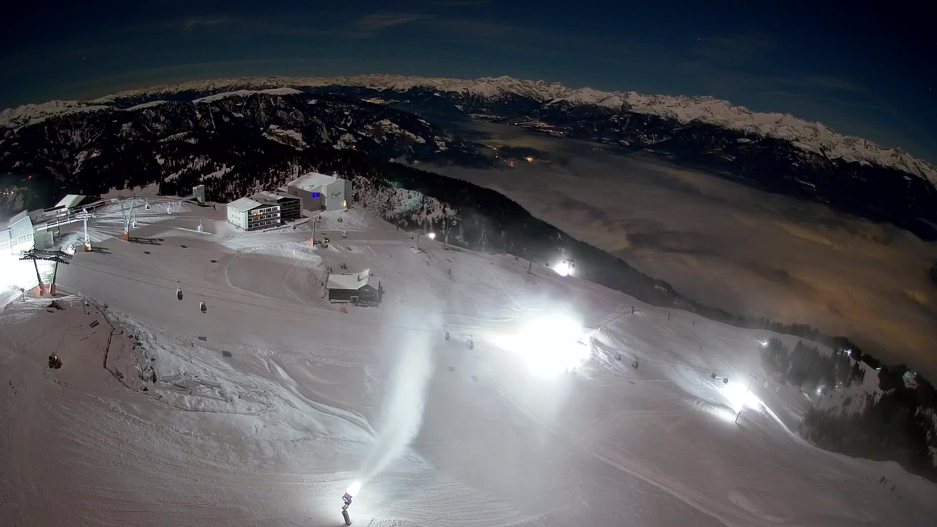 Kronplatz peak Ski resort | view to Bruneck