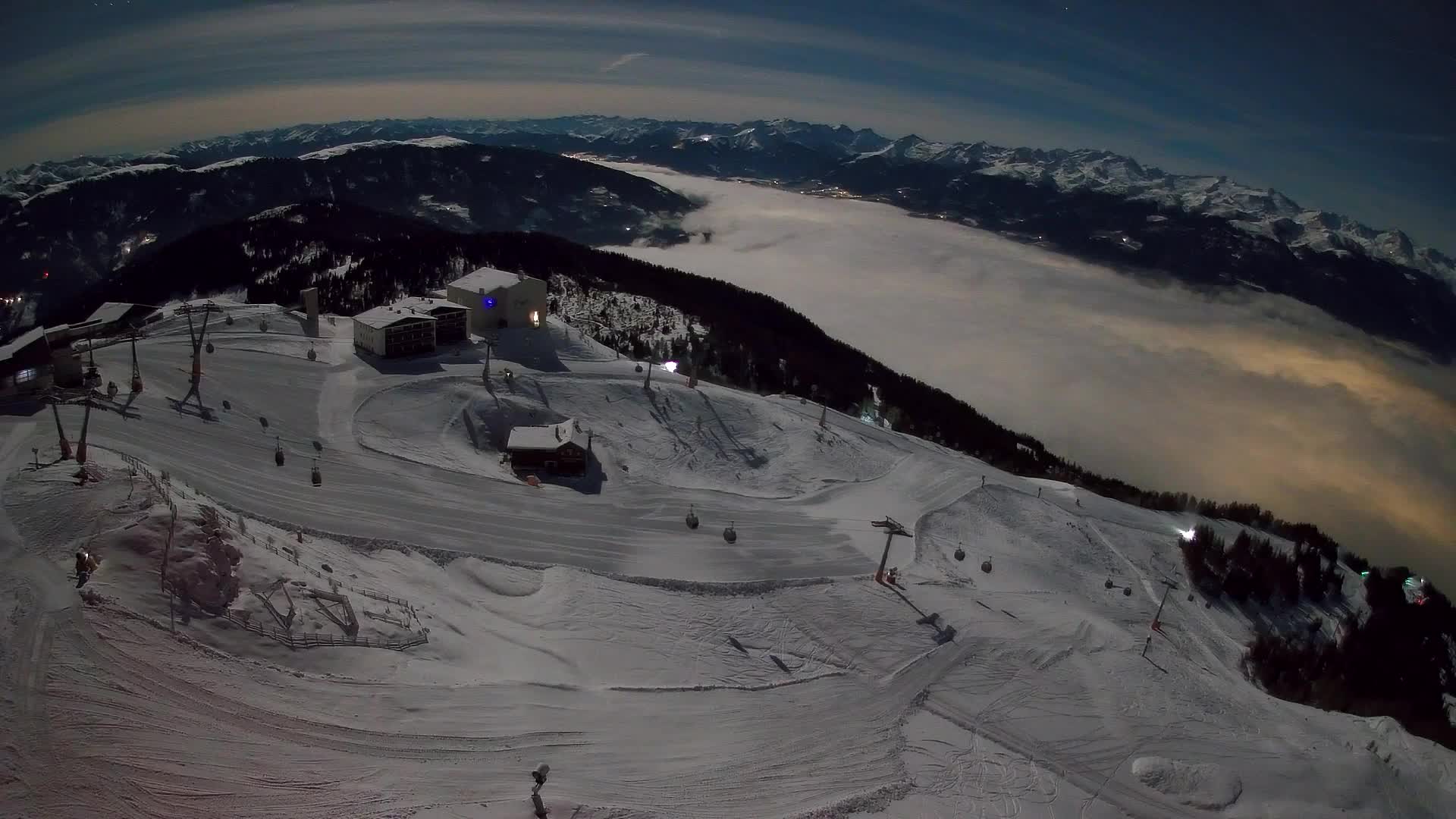 Smučišče Kronplatz – vrh | pogled na Bruneck