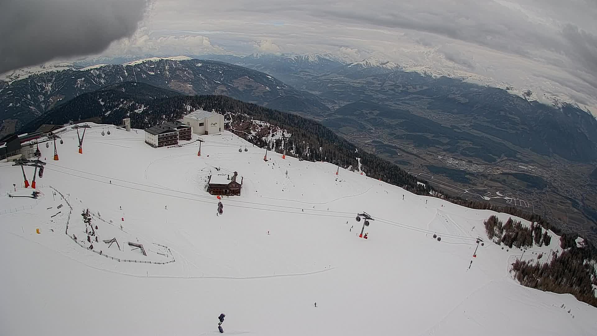 Kronplatz peak Ski resort | view to Bruneck