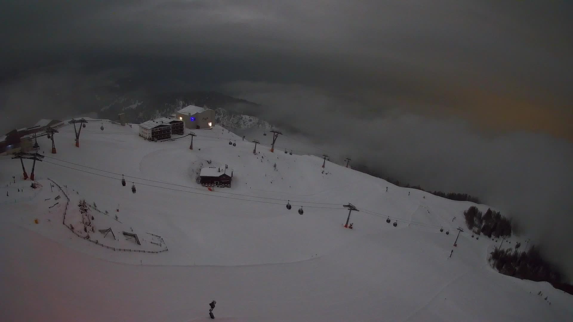 Kronplatz peak Ski resort | view to Bruneck