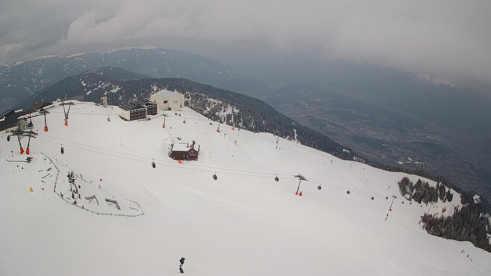 Kronplatz peak Ski resort | view to Bruneck