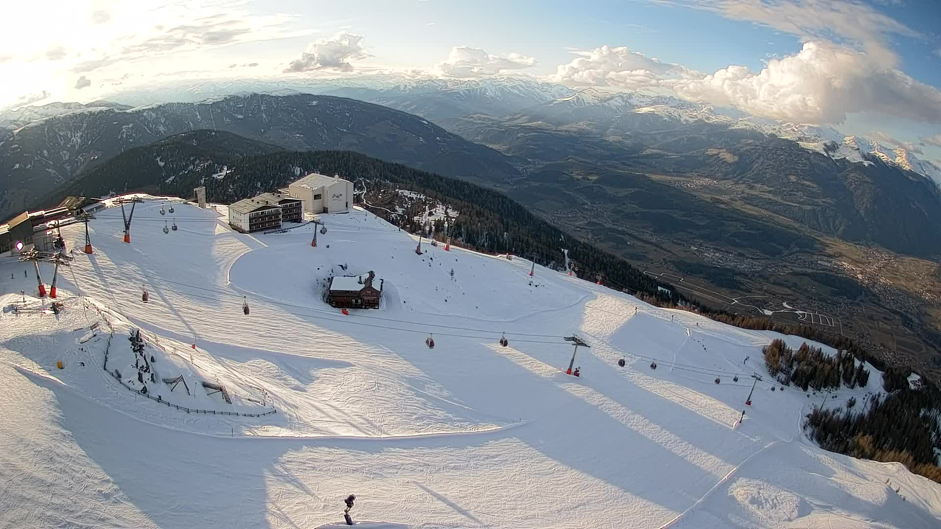 Kronplatz peak Ski resort | view to Bruneck