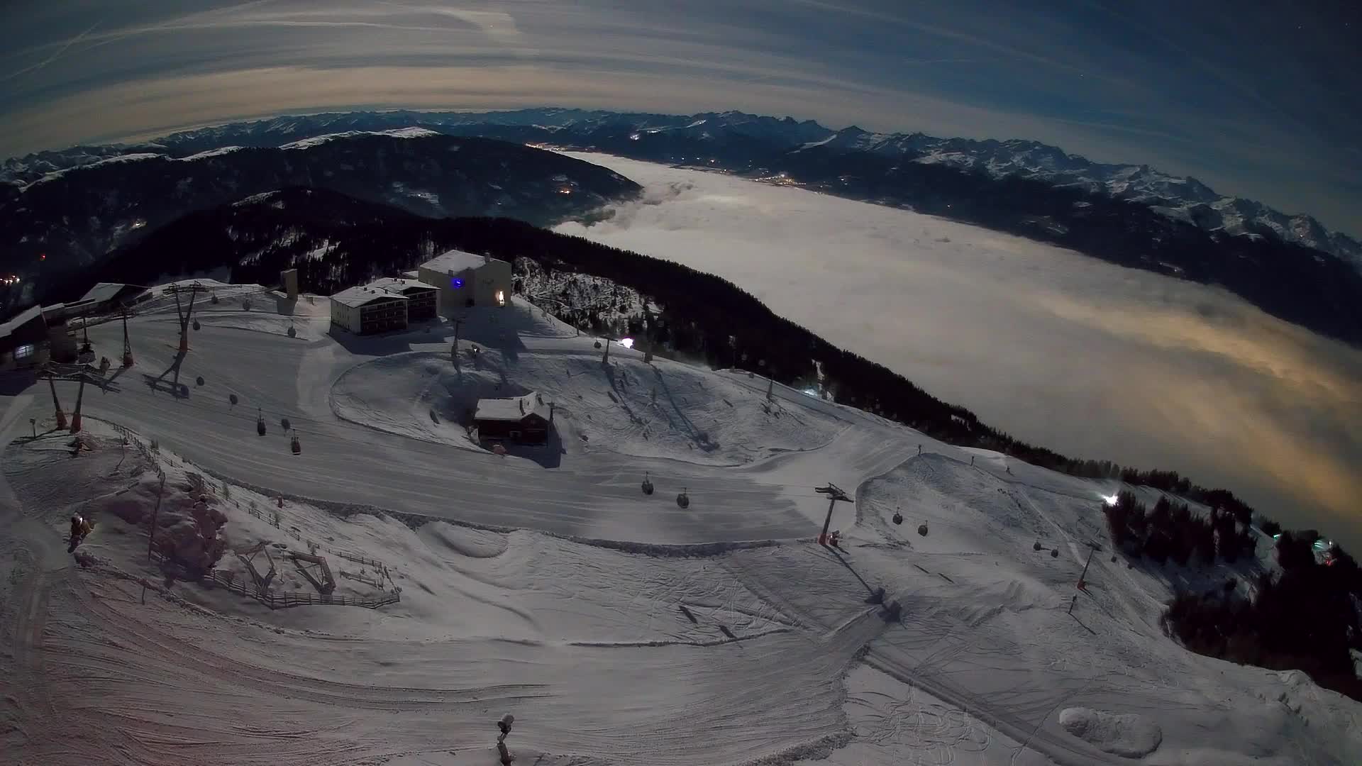 Smučišče Kronplatz – vrh | pogled na Bruneck