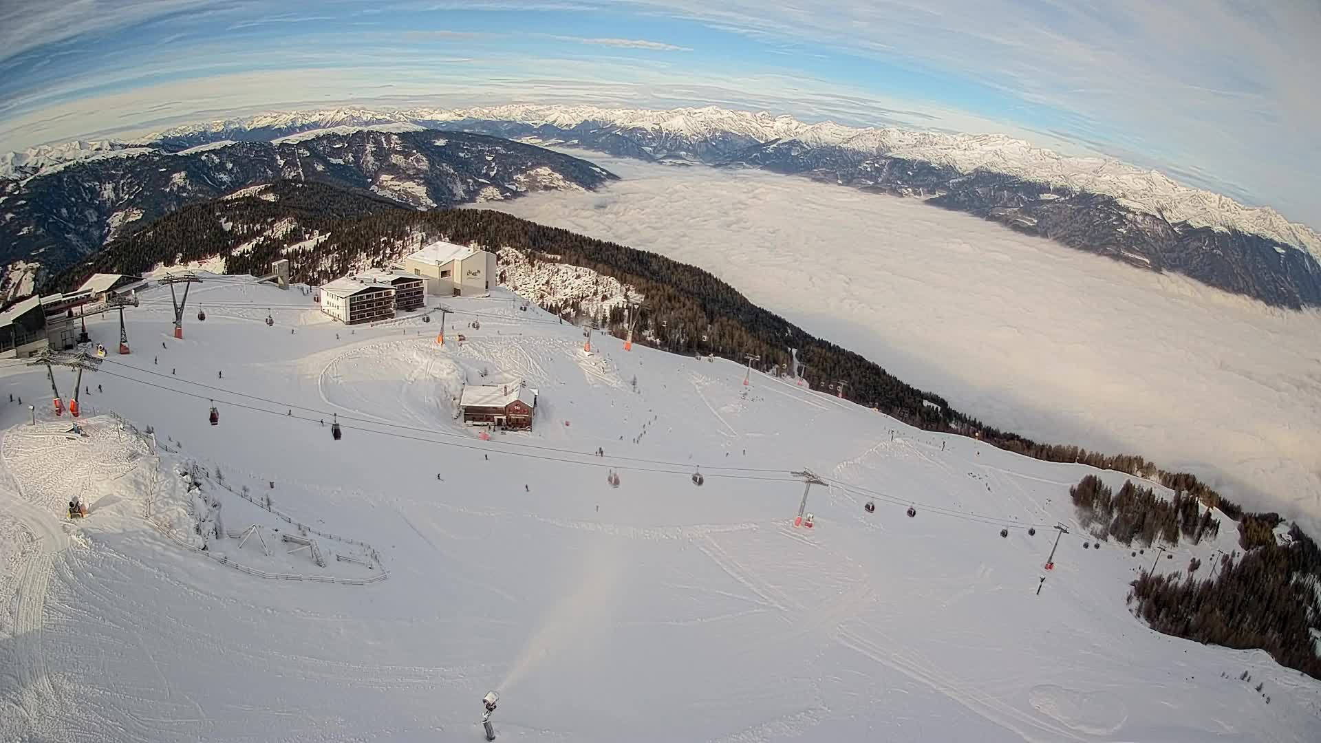 Smučišče Kronplatz – vrh | pogled na Bruneck