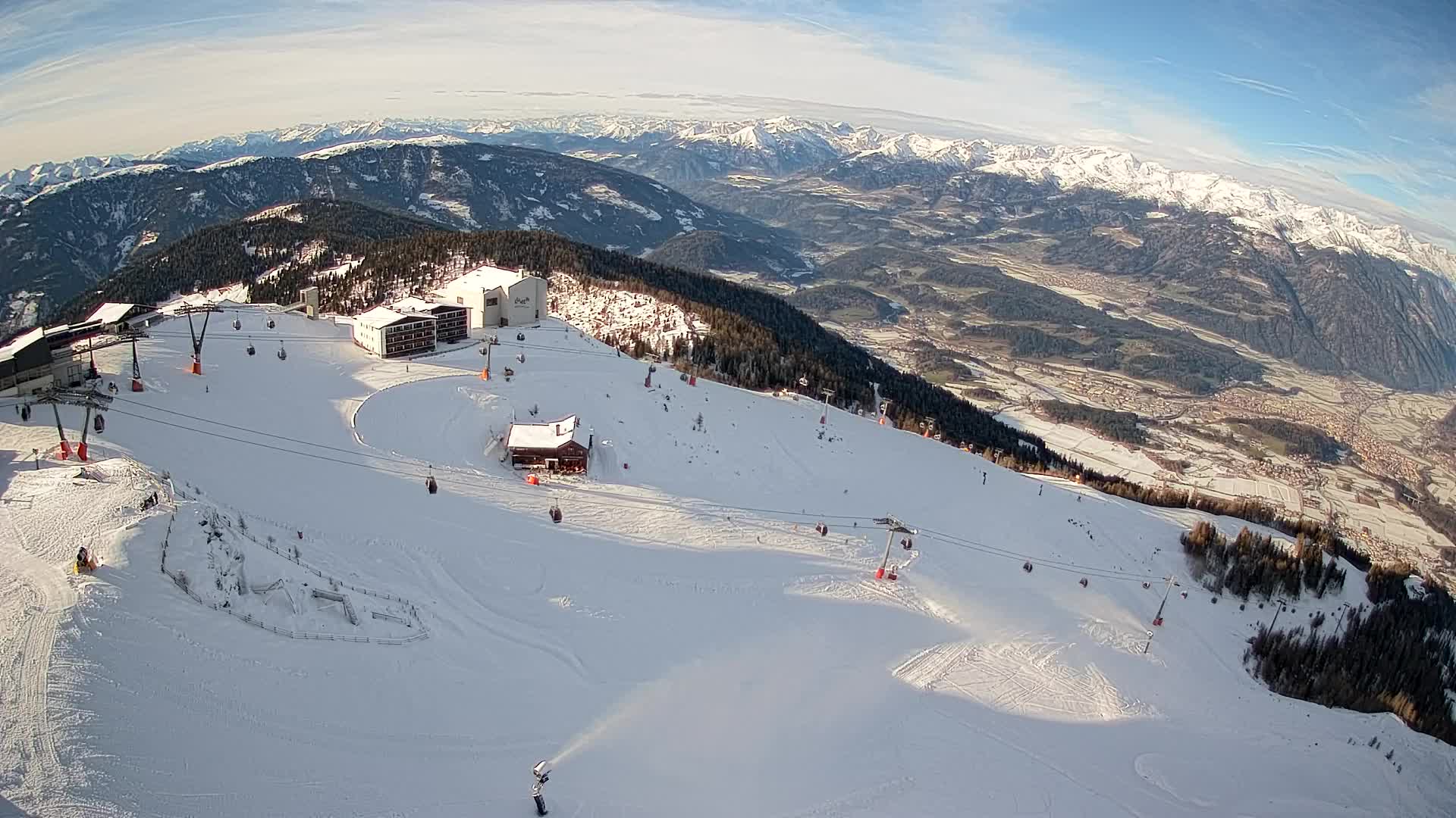 Smučišče Kronplatz – vrh | pogled na Bruneck