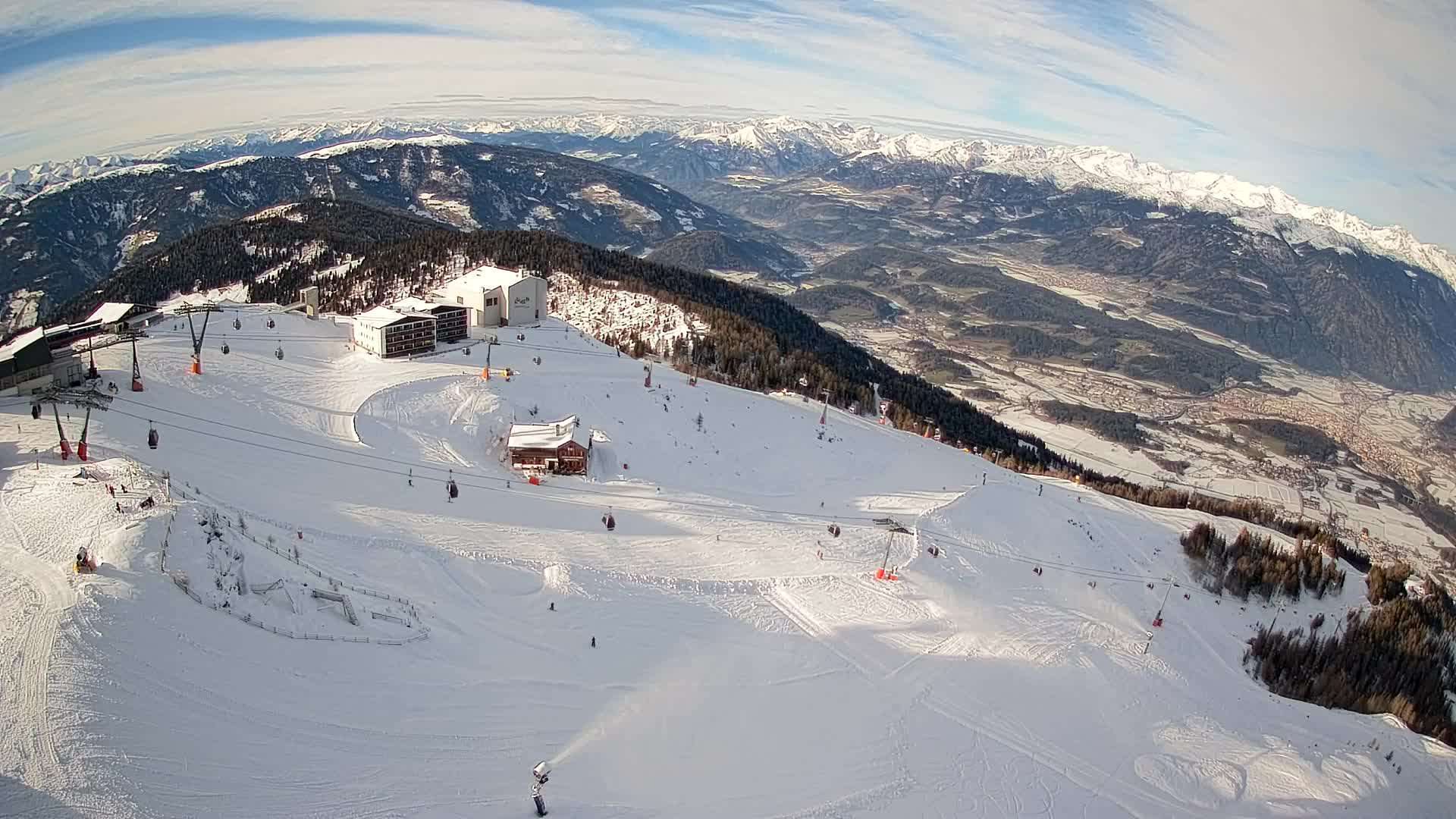 Smučišče Kronplatz – vrh | pogled na Bruneck