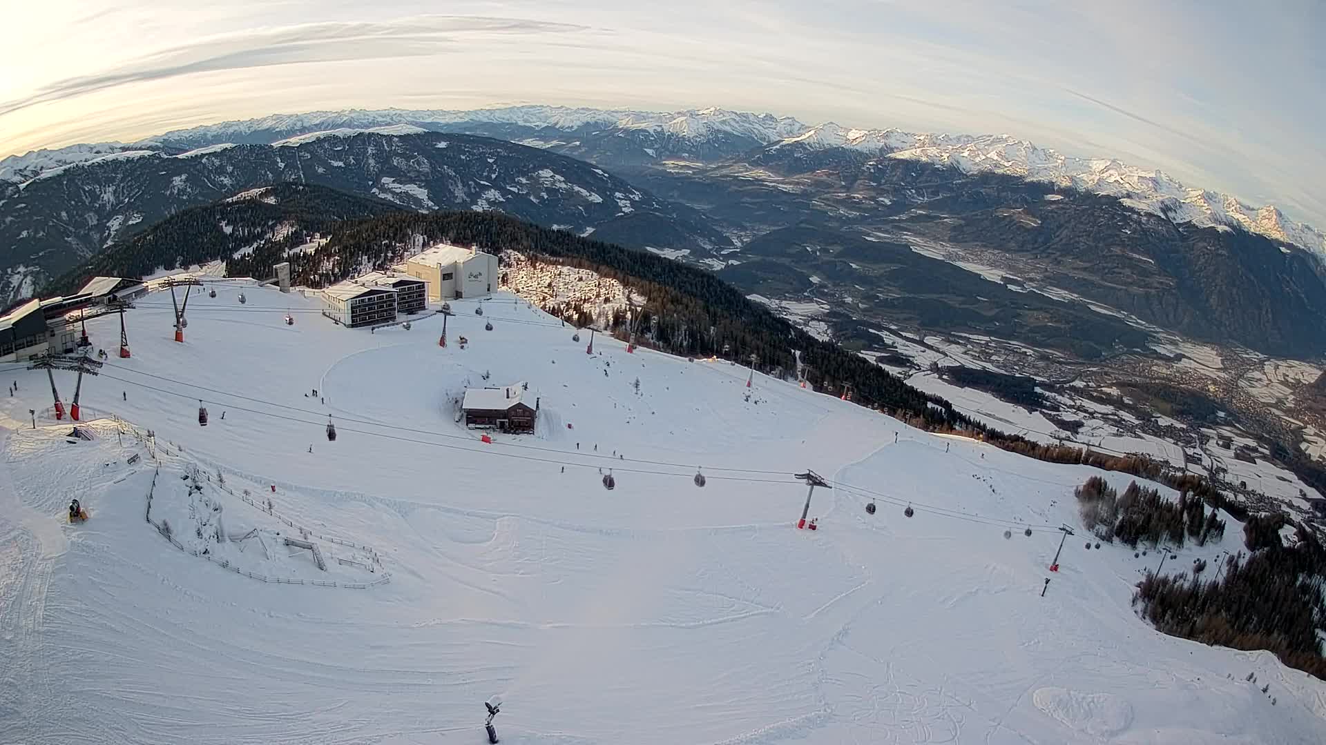 Kronplatz peak Ski resort | view to Bruneck