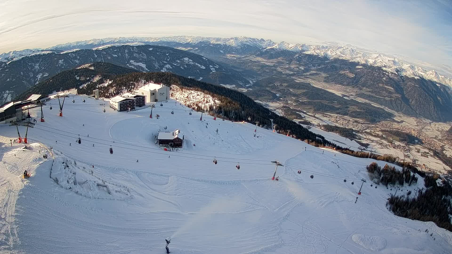 Kronplatz peak Ski resort | view to Bruneck