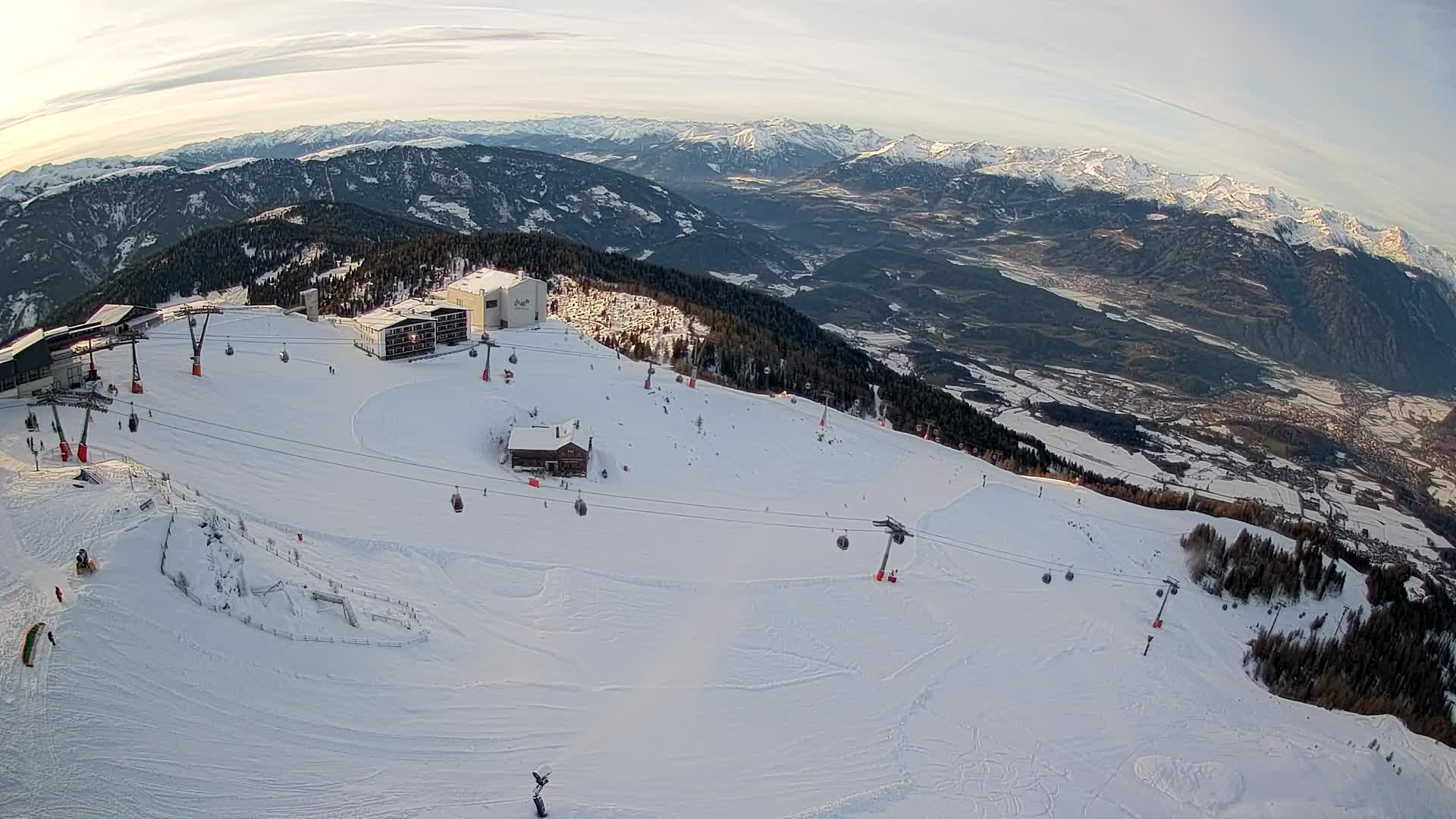 Kronplatz peak Ski resort | view to Bruneck