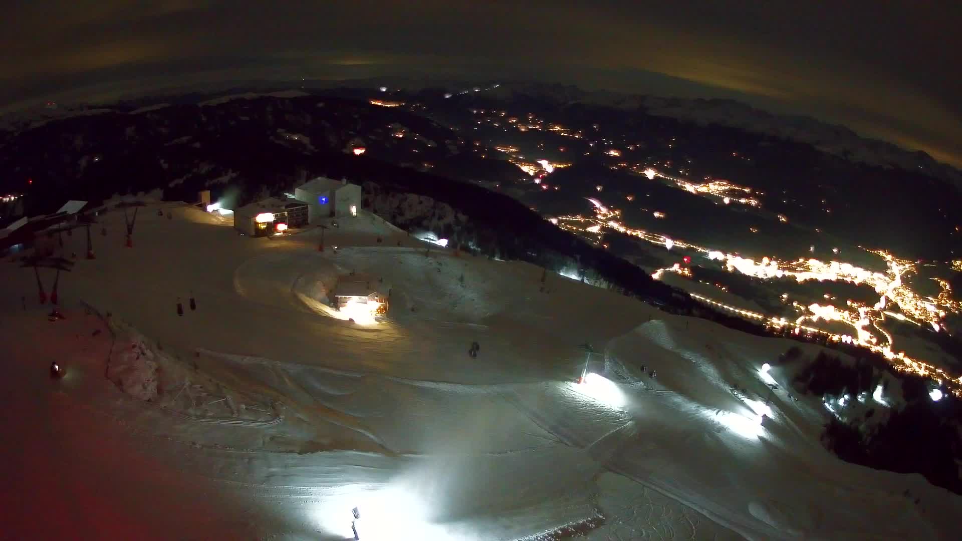 Station de ski Kronplatz sommet | vue sur Brunico