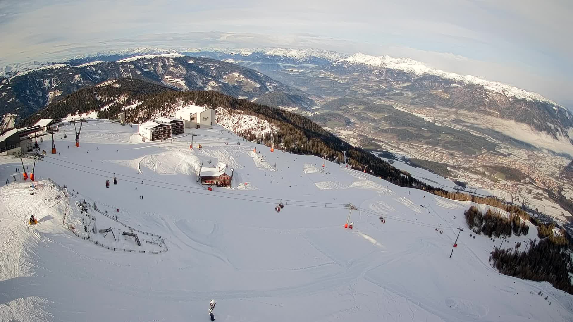 Smučišče Kronplatz – vrh | pogled na Bruneck