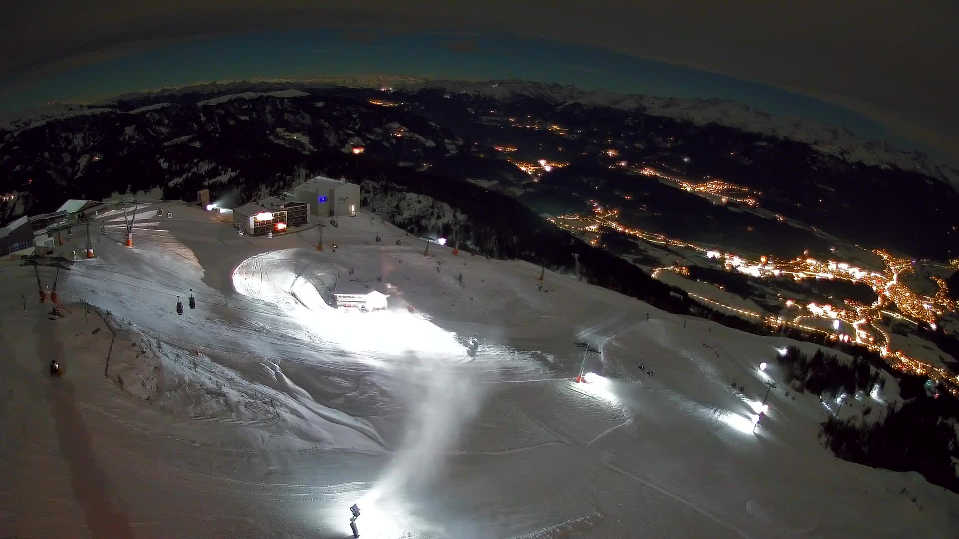 Kronplatz peak Ski resort | view to Bruneck
