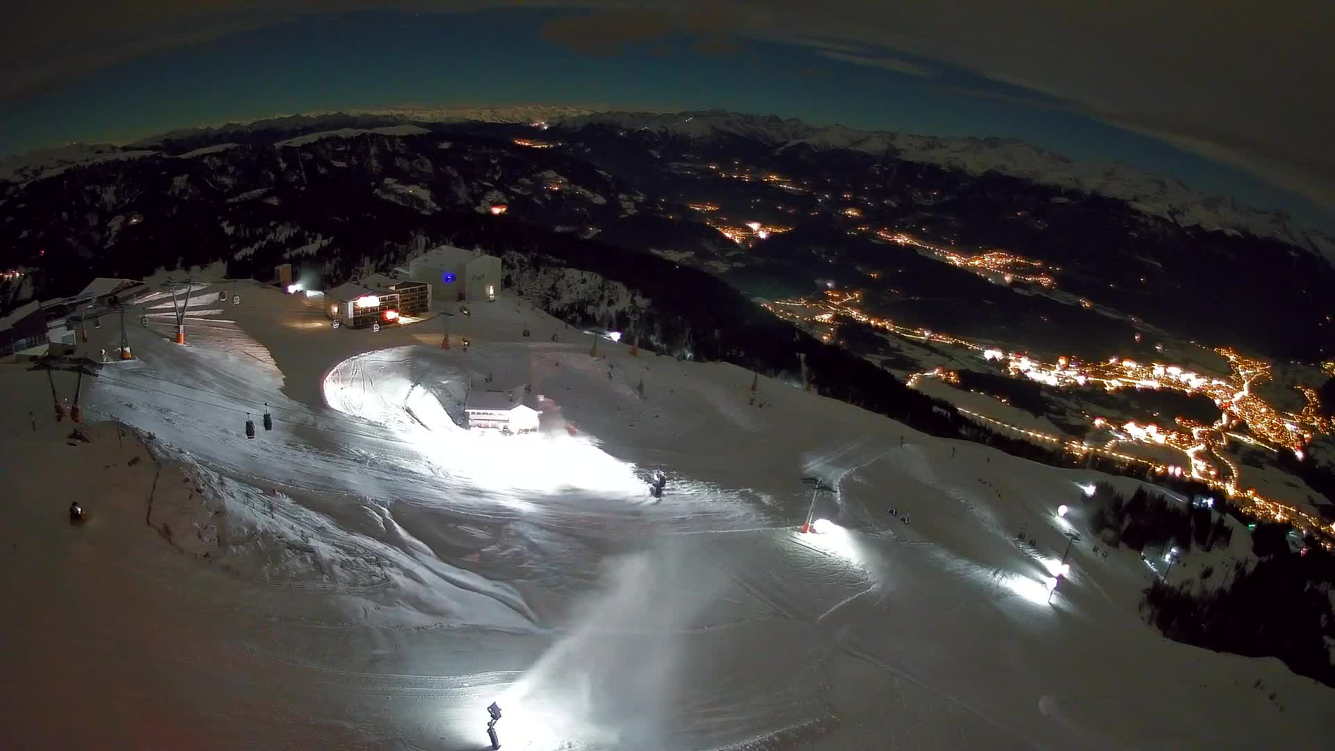 Kronplatz peak Ski resort | view to Bruneck
