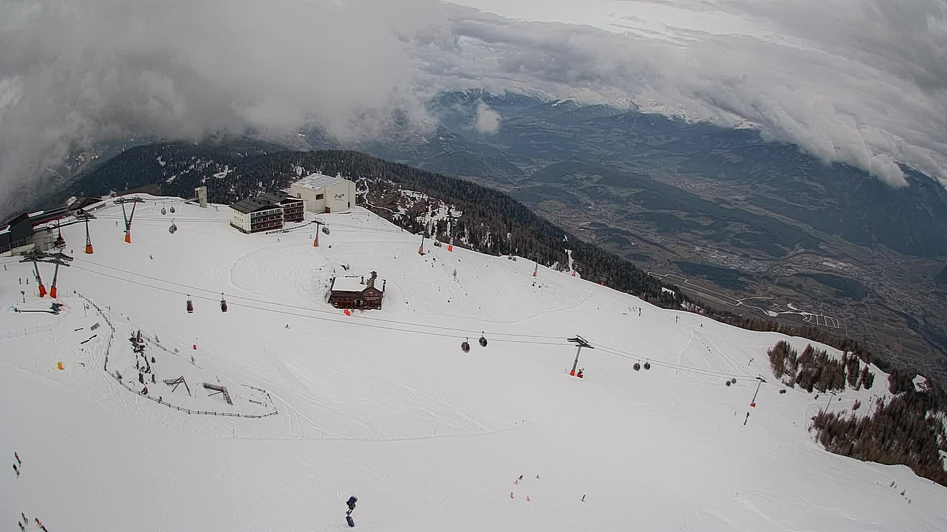 Kronplatz peak Ski resort | view to Bruneck