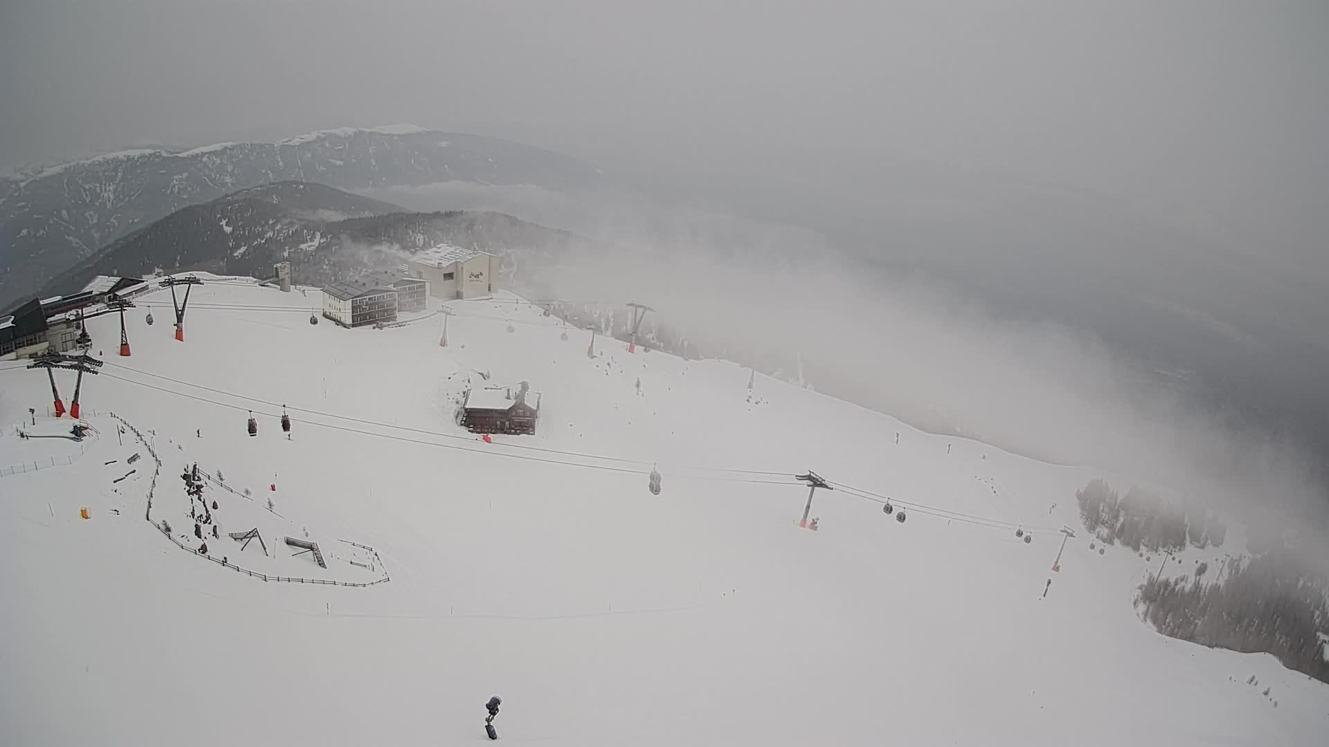 Skigebiet Kronplatz Gipfel | Blick auf Bruneck
