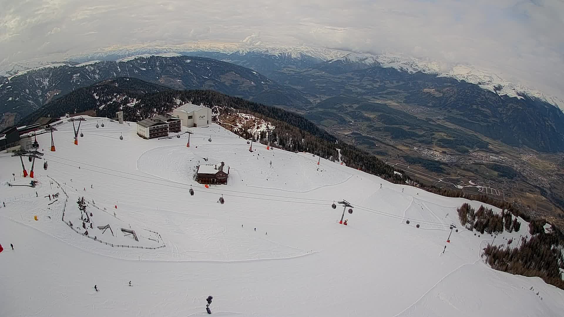 Kronplatz peak Ski resort | view to Bruneck