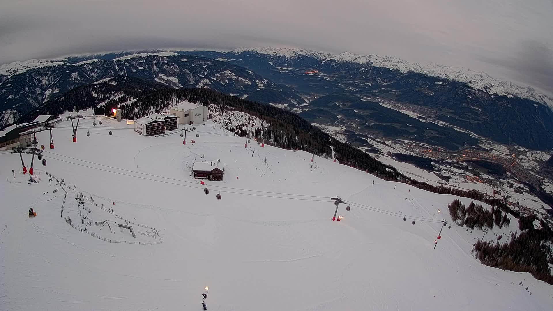 Kronplatz peak Ski resort | view to Bruneck