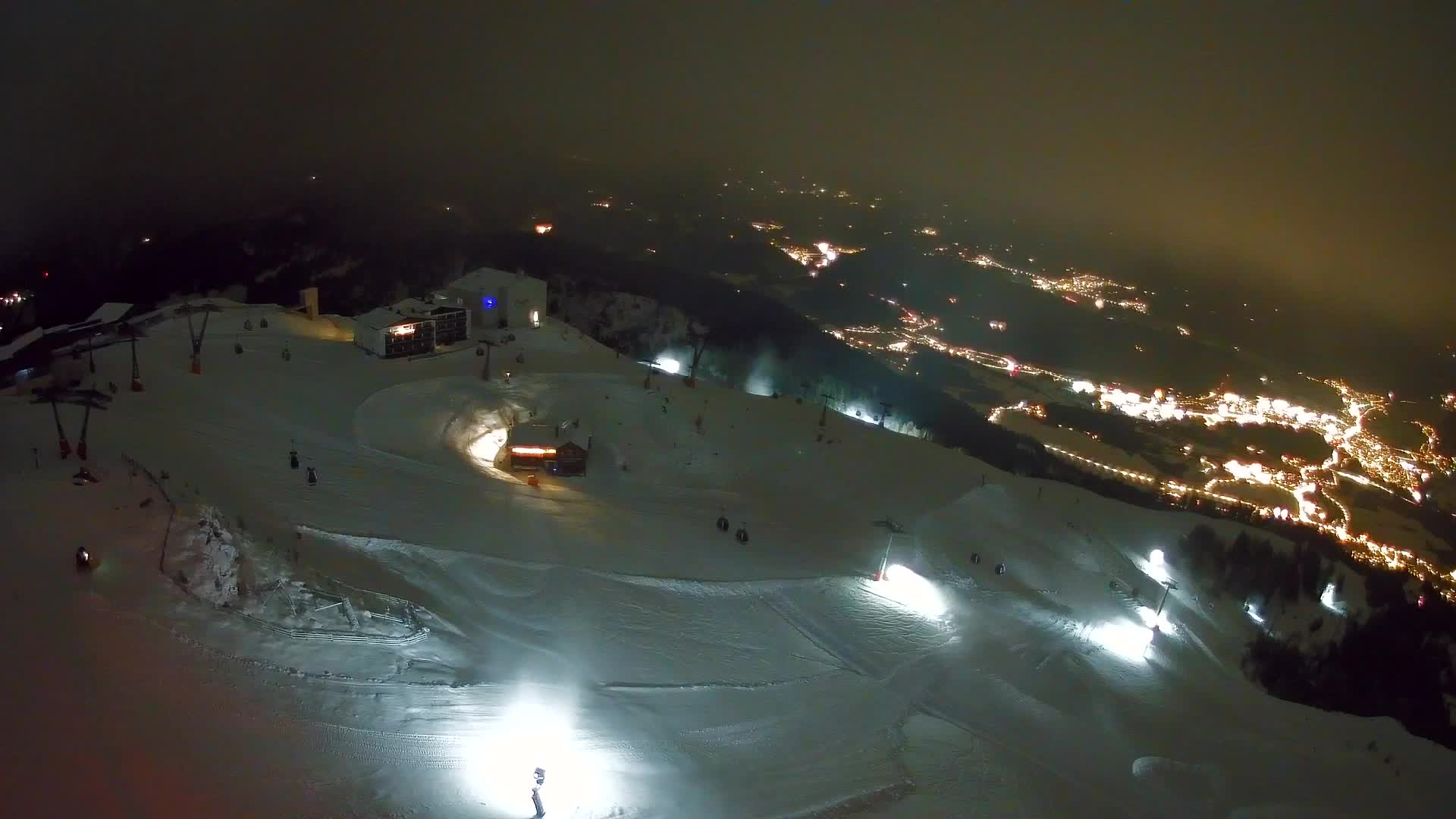 Skigebiet Kronplatz Gipfel | Blick auf Bruneck