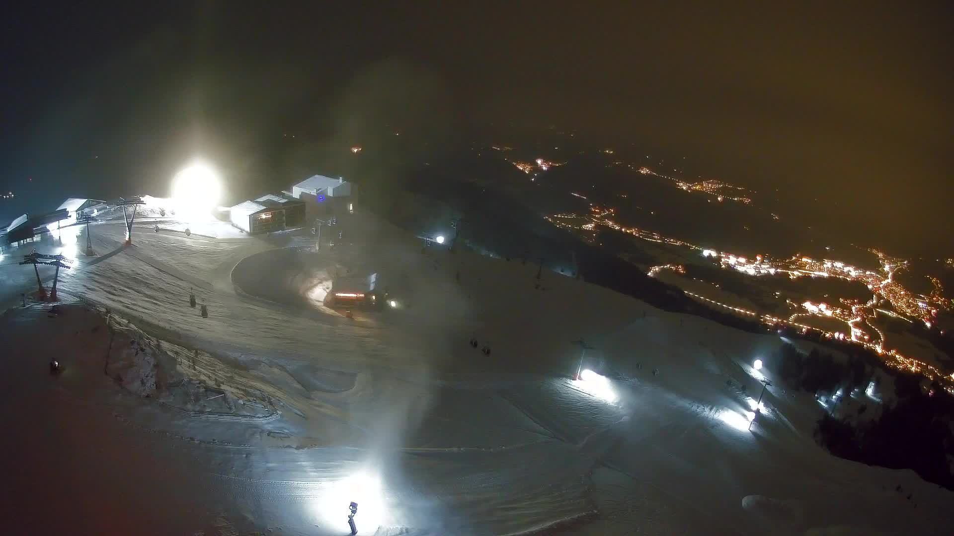 Station de ski Kronplatz sommet | vue sur Brunico