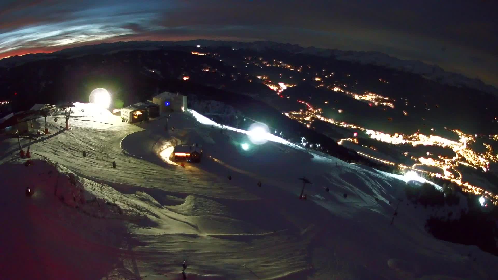 Kronplatz peak Ski resort | view to Bruneck