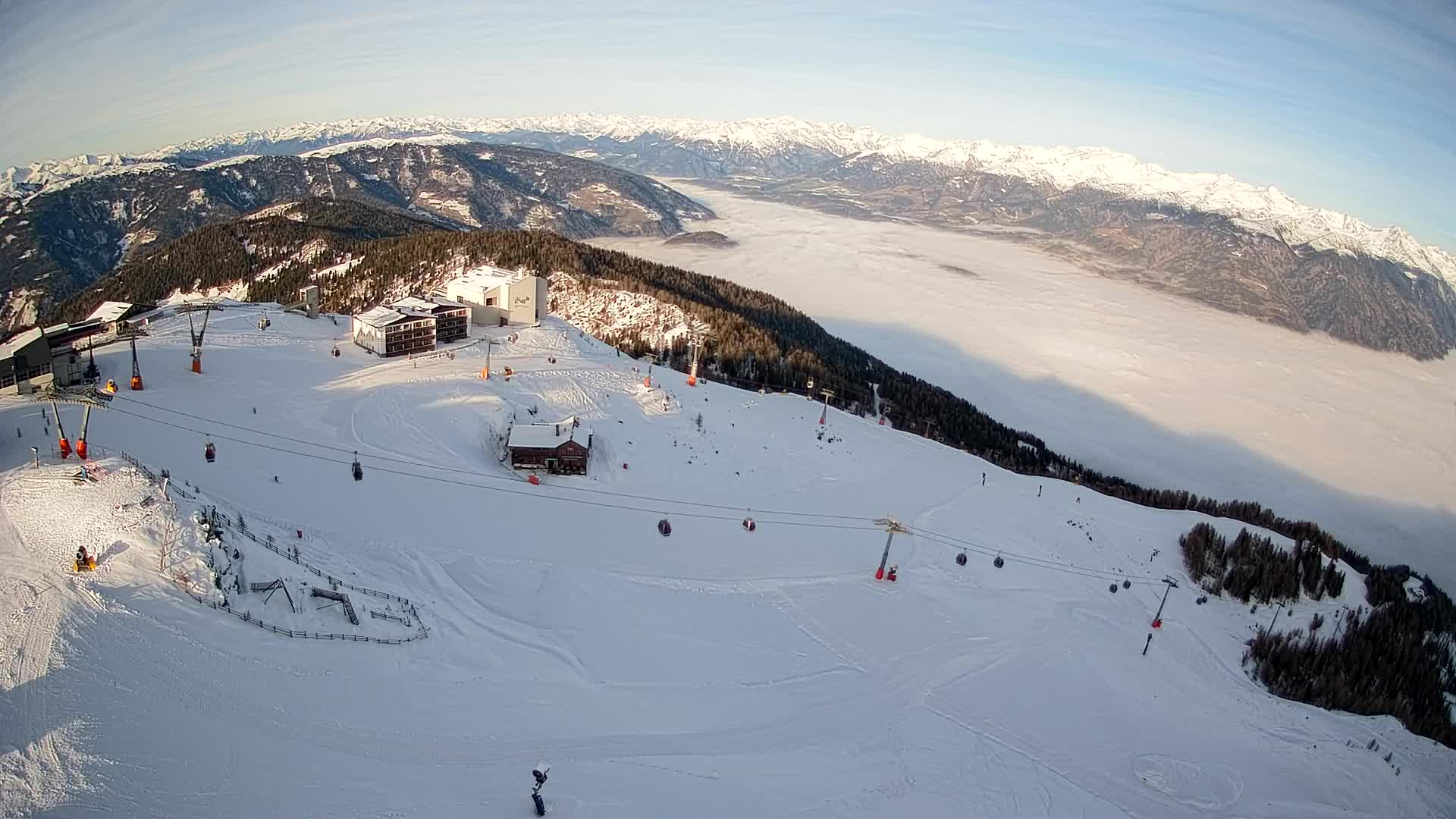 Smučišče Kronplatz – vrh | pogled na Bruneck