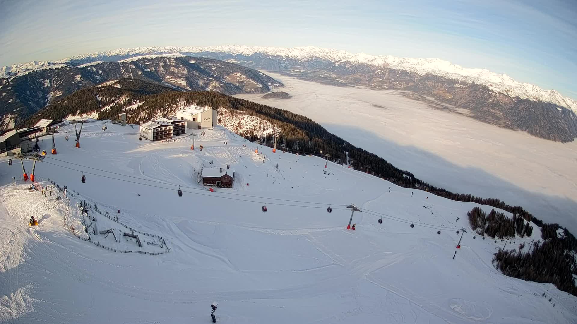 Smučišče Kronplatz – vrh | pogled na Bruneck