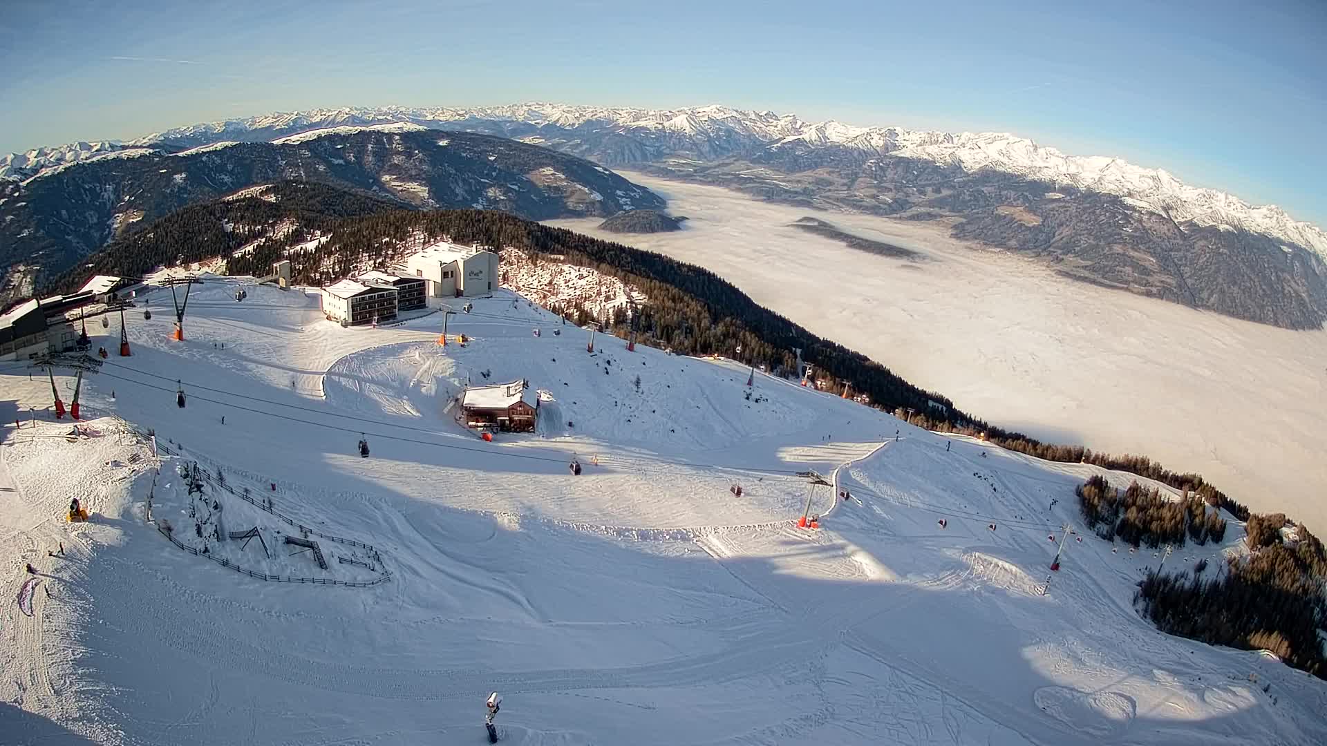 Smučišče Kronplatz – vrh | pogled na Bruneck