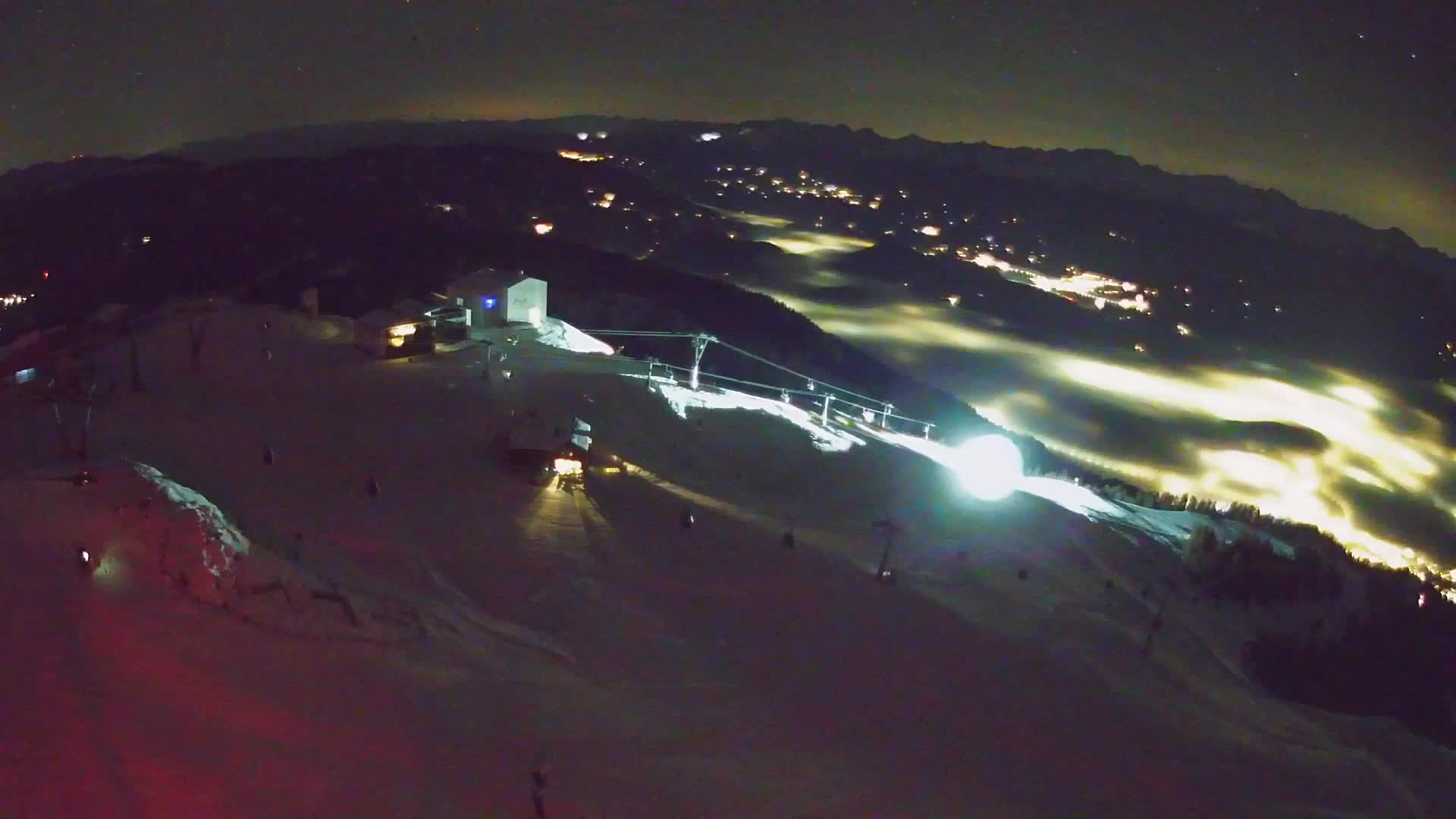 Skigebiet Kronplatz Gipfel | Blick auf Bruneck